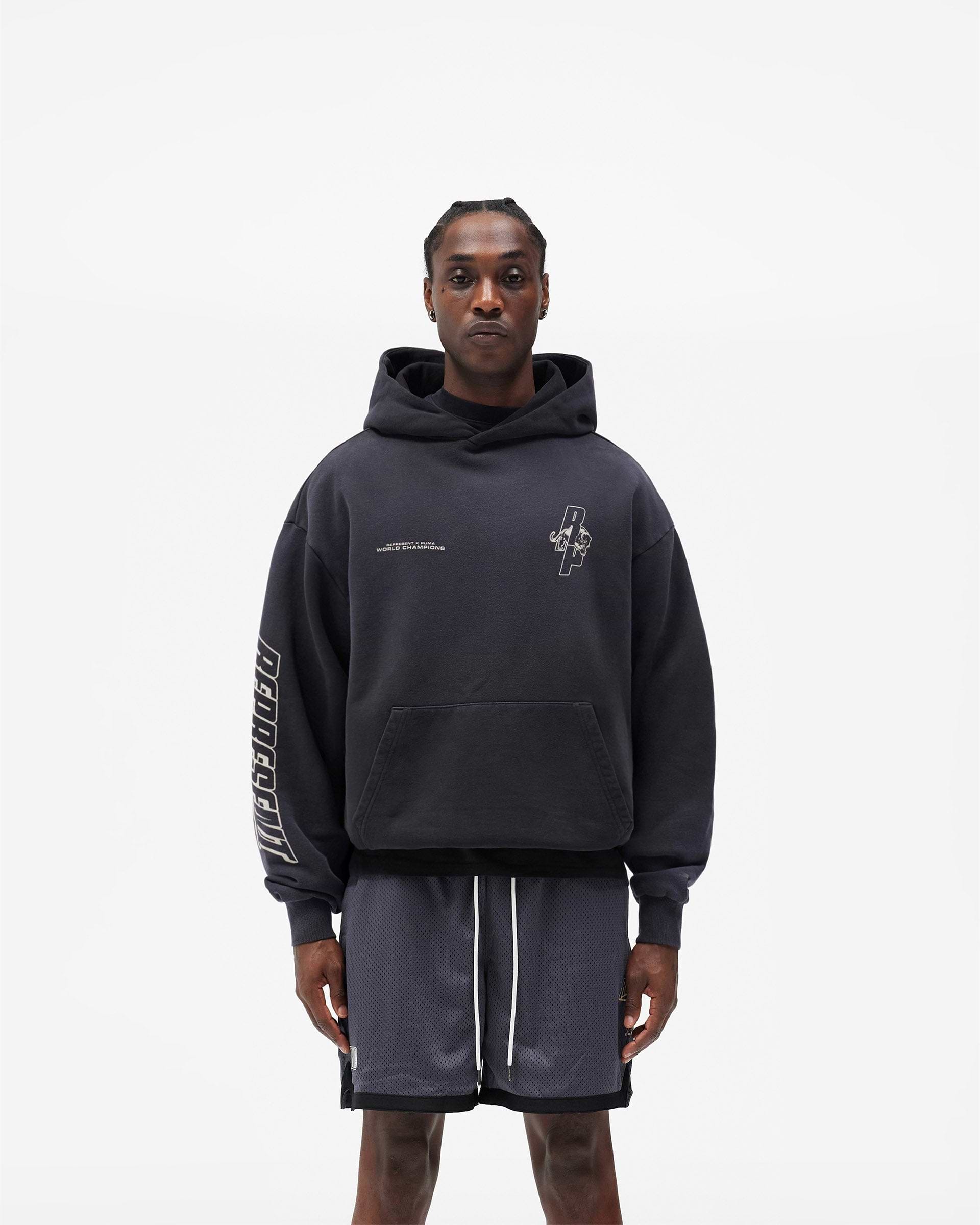 Represent X Puma Hoodie - Puma Black