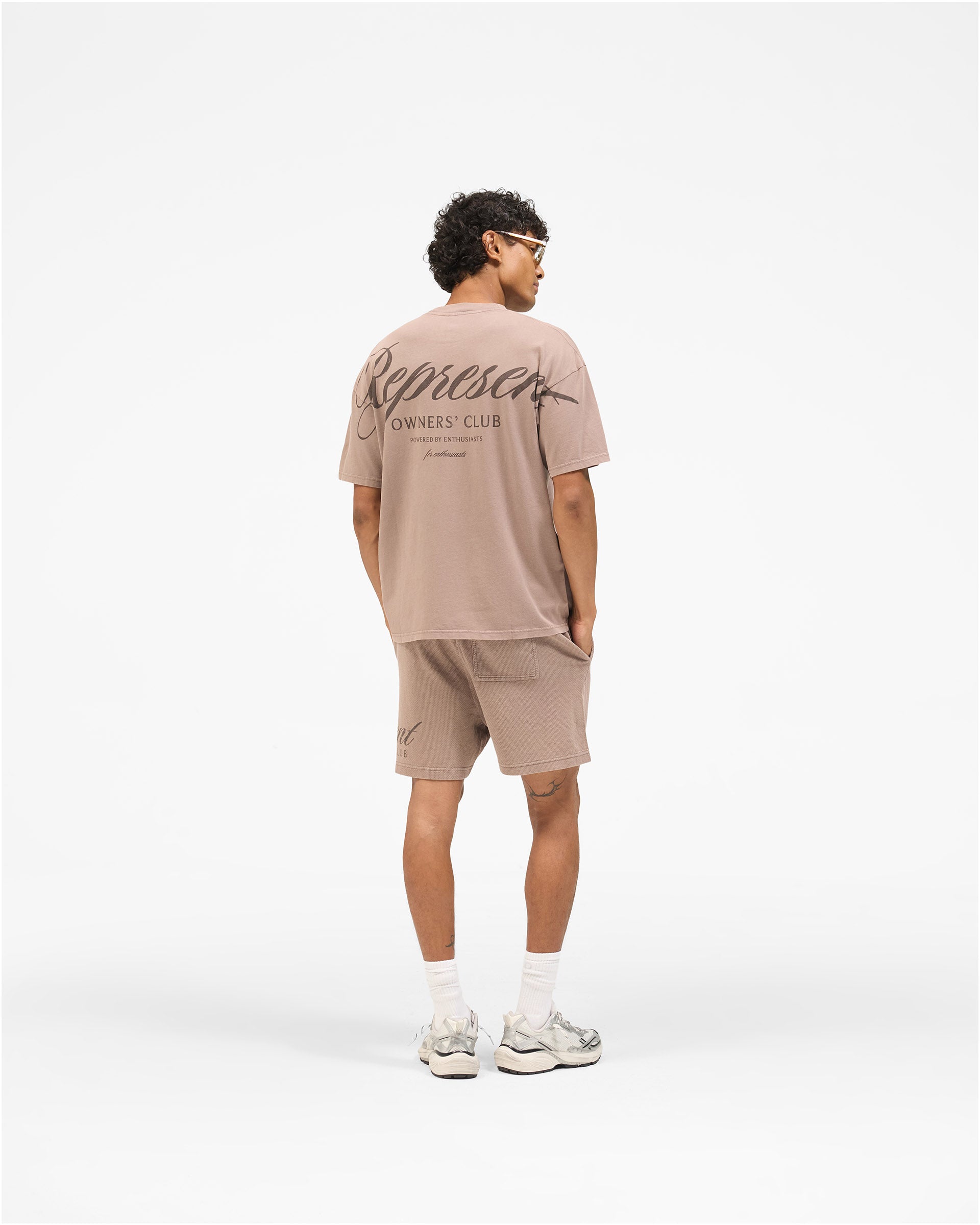 Owners Club Script Mesh Shorts - Truffle