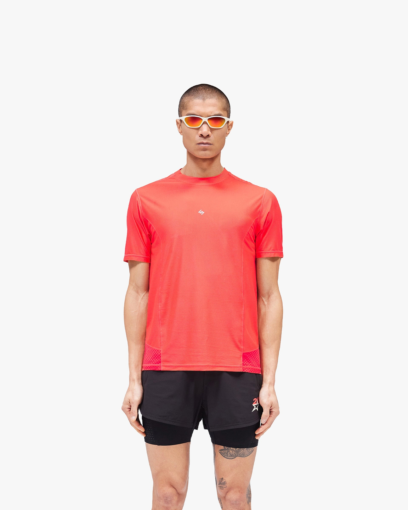 247 Hybrid Tee - Red Fade Out | 247 SS26 T-Shirts | REPRESENT