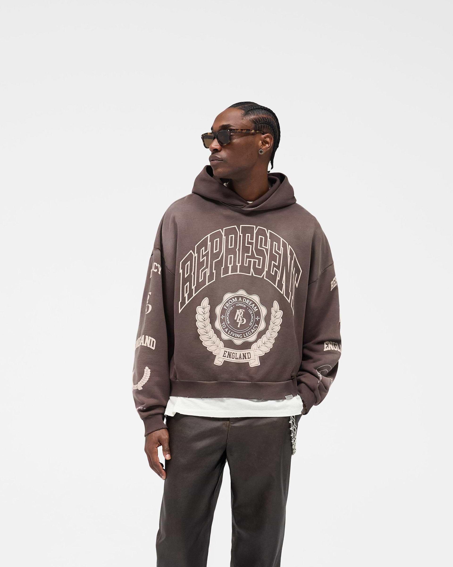Represent Legacy Crest Hoodie - Nero