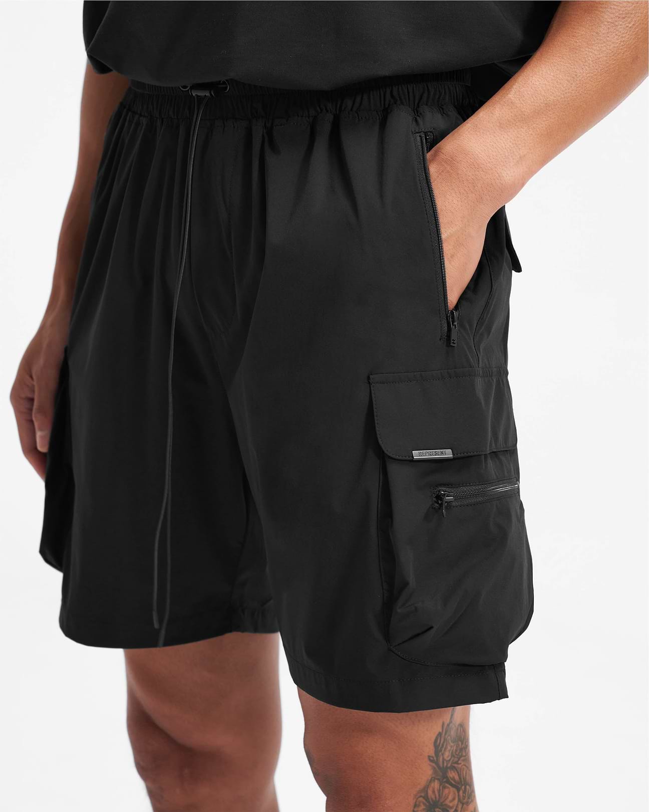everyone seaside shorts （BLACK） Black 247 Shorts | 247 Shorts - Technical Cargo | REPRESENT