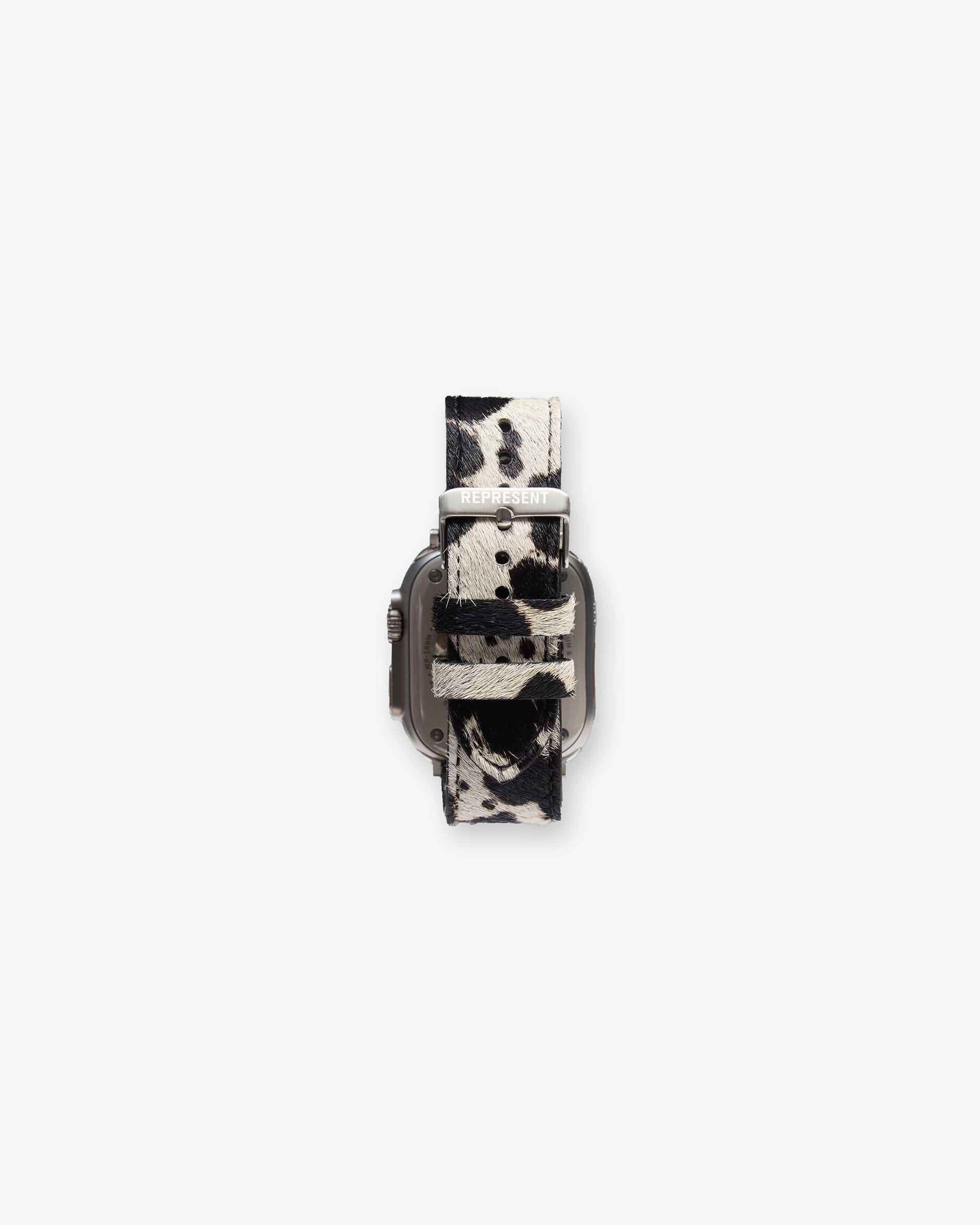 Cowhide Watch Strap - Flat White Jet Black