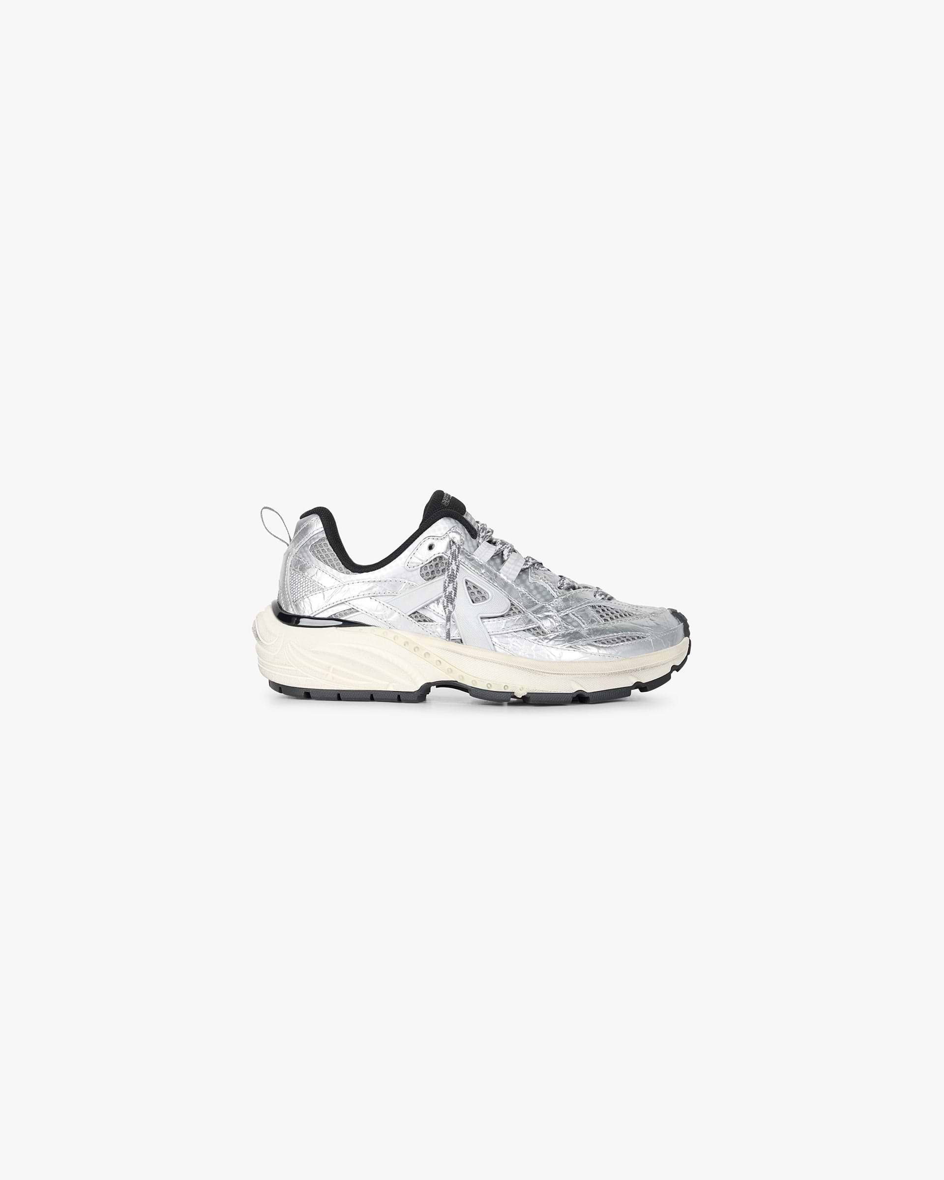 Storm Runner Leather Textile - Silver