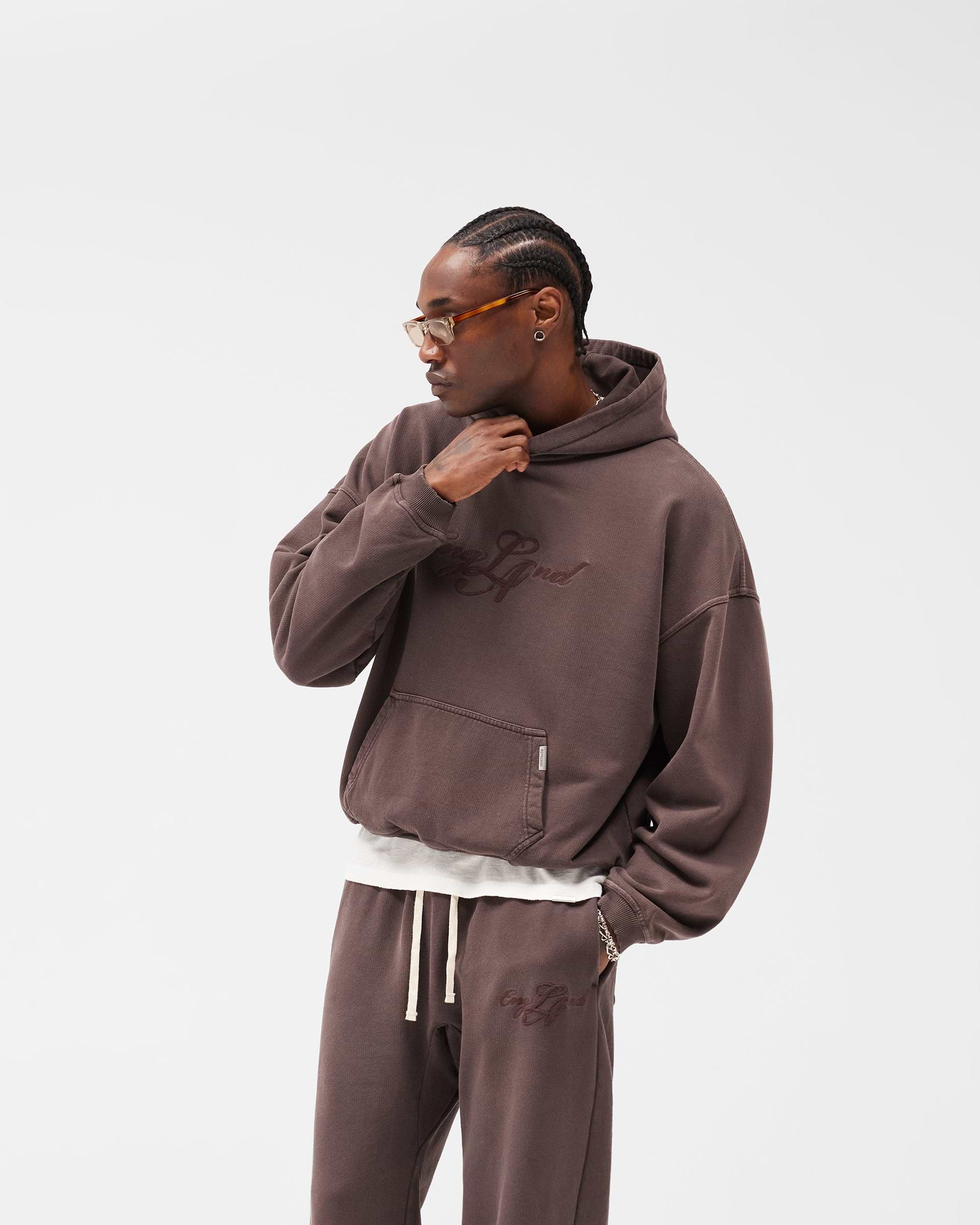EngLAnd Hoodie - Washed Brown