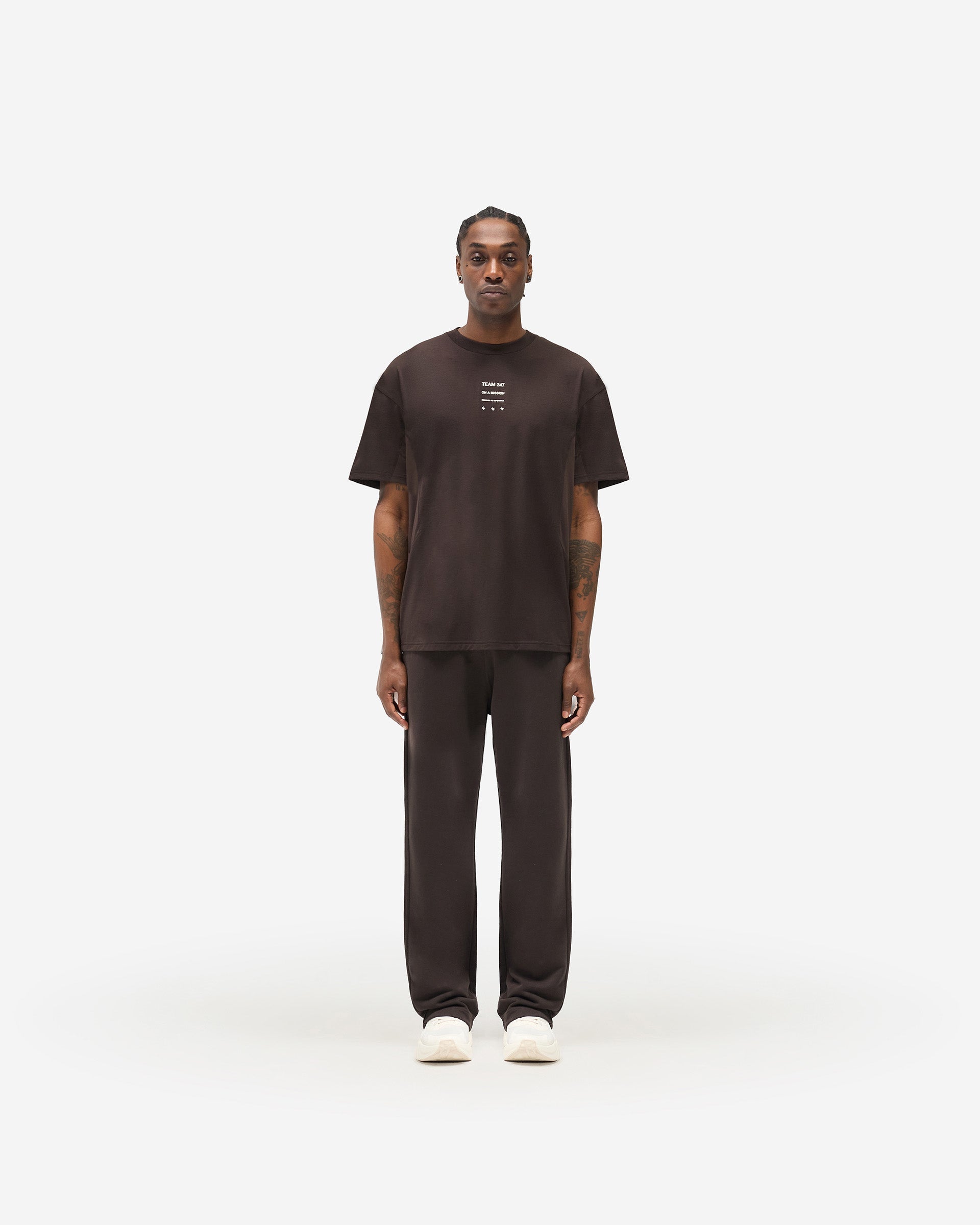 247 Uprising Oversized T-Shirt - Chocolate