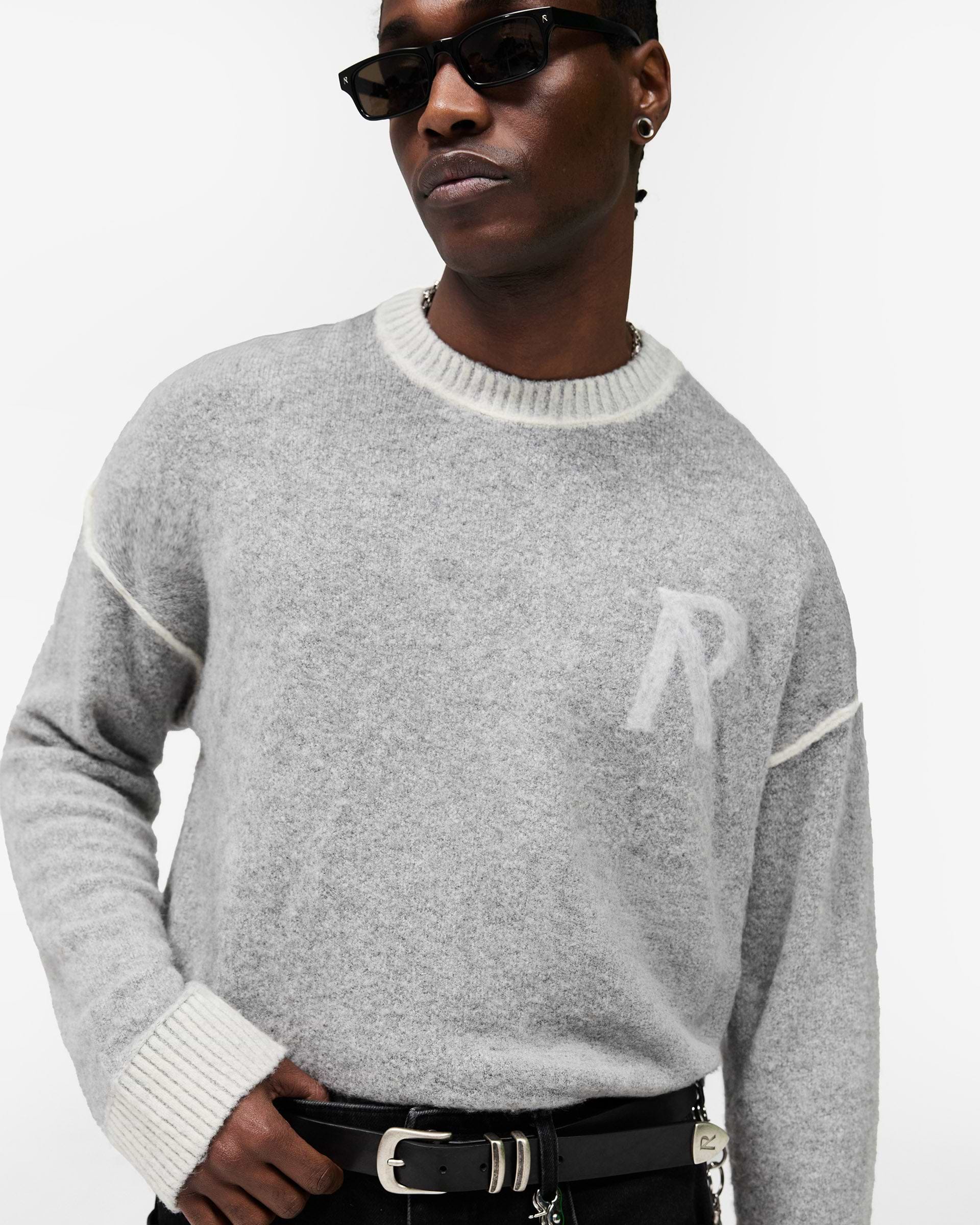 Laurel Knit Sweater - Sun Fade Grey