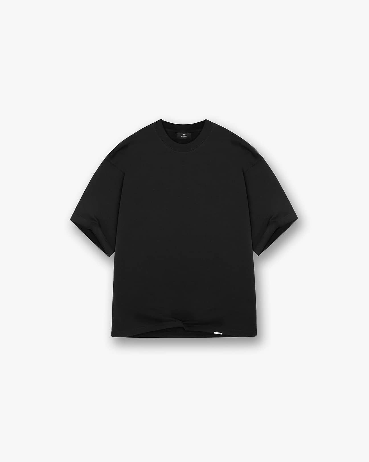 Initial Boxy T-Shirt - Black | REPRESENT