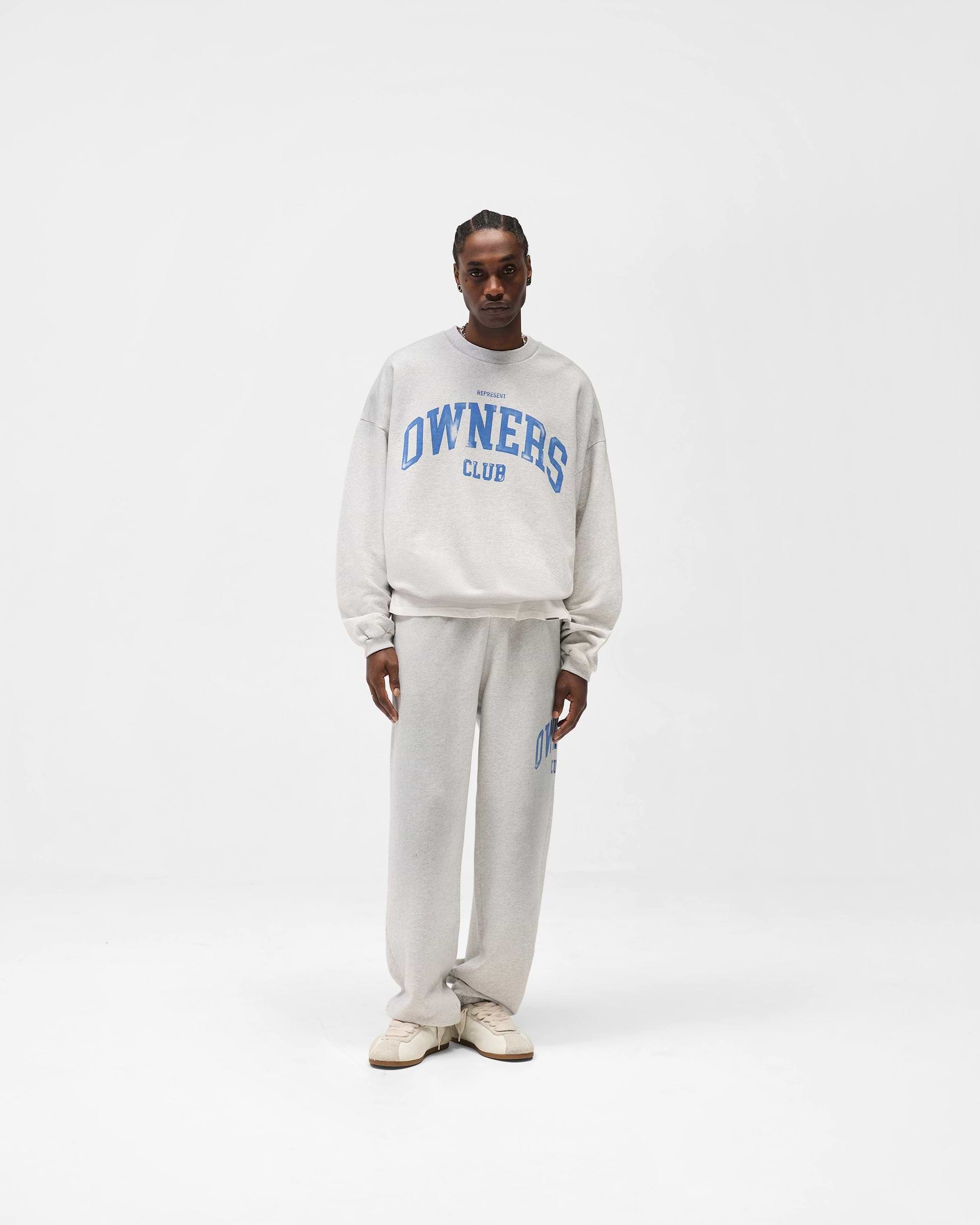 Represent Owners Club Sweater - Sprayed Ice Grey Marl