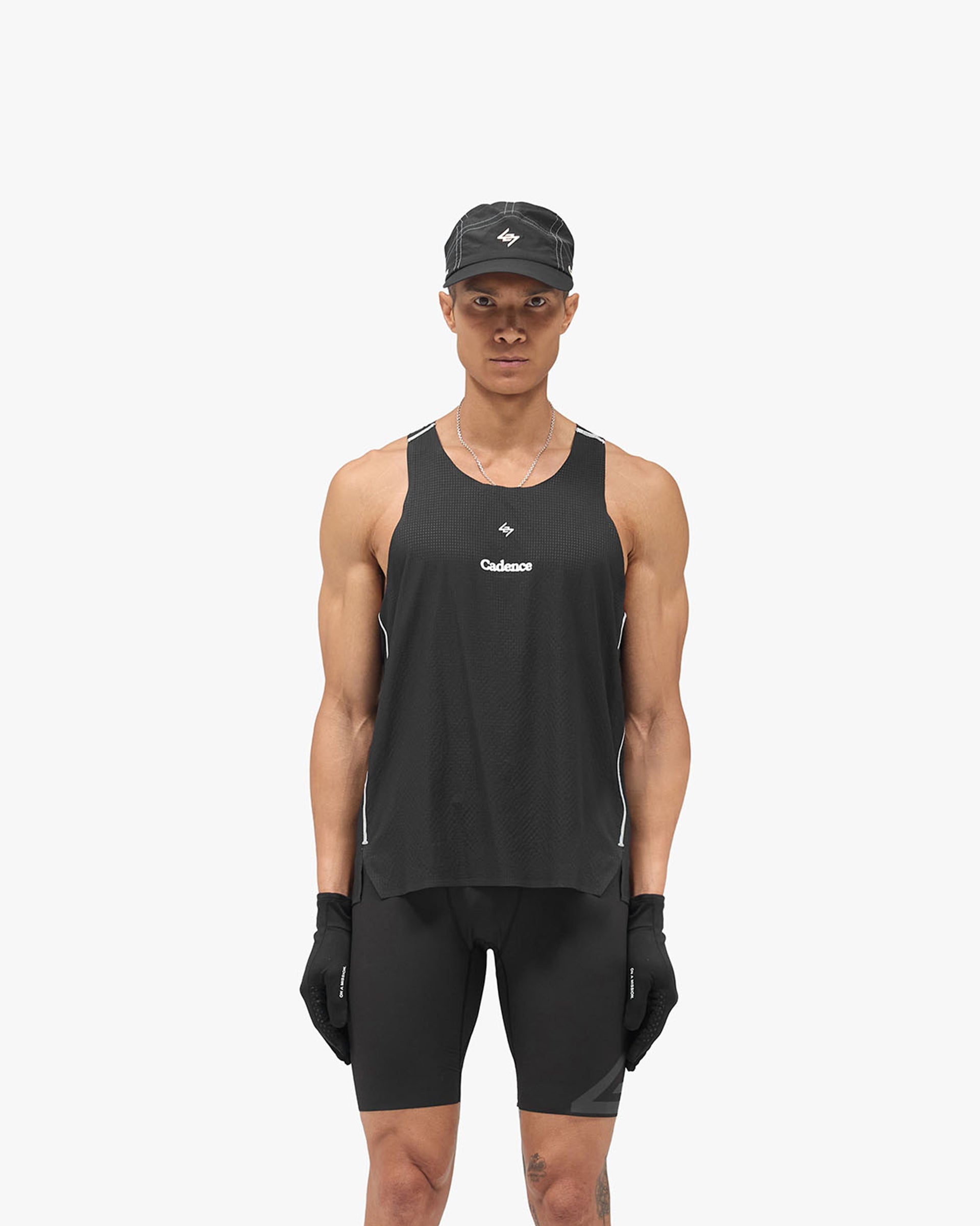247 X Cadence Singlet - Jet Black