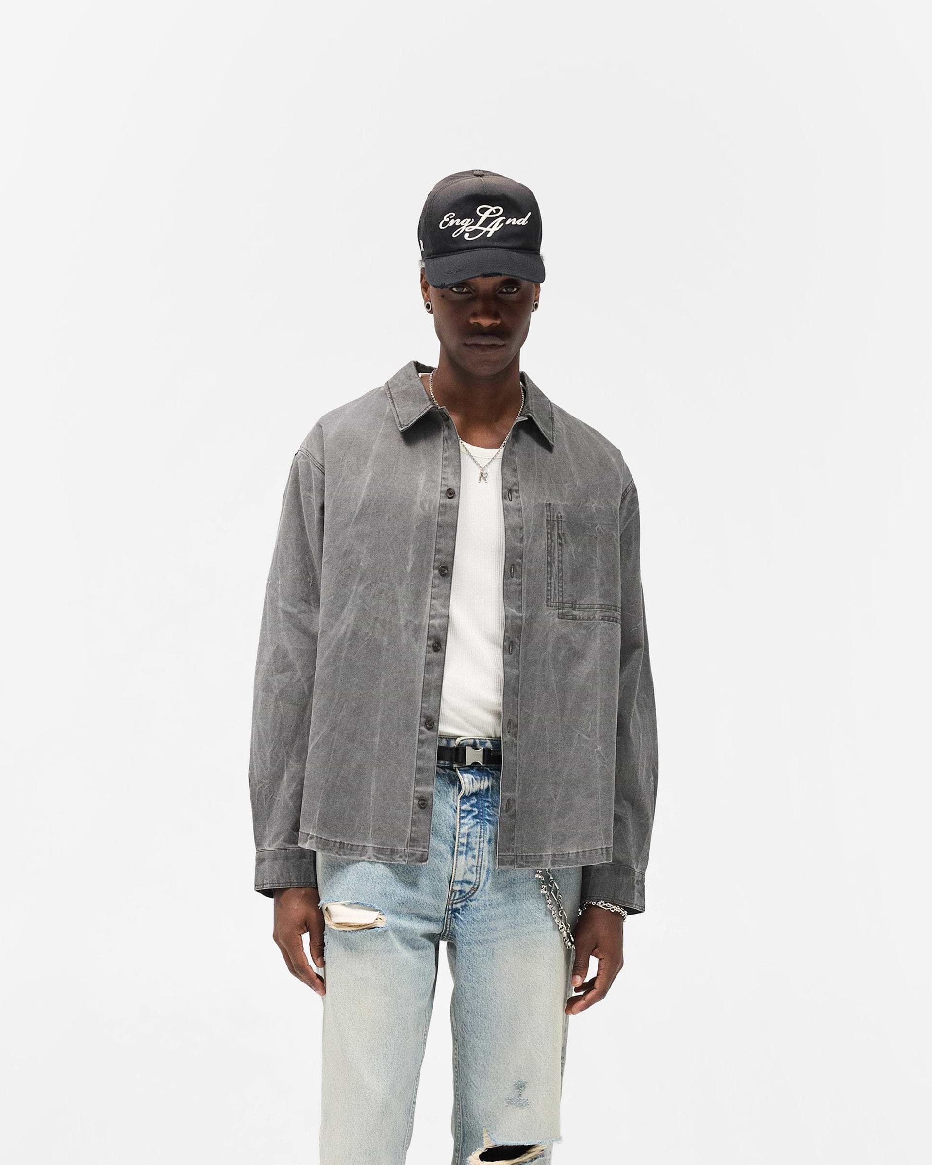 Washed Cotton Shirt - Jet Black