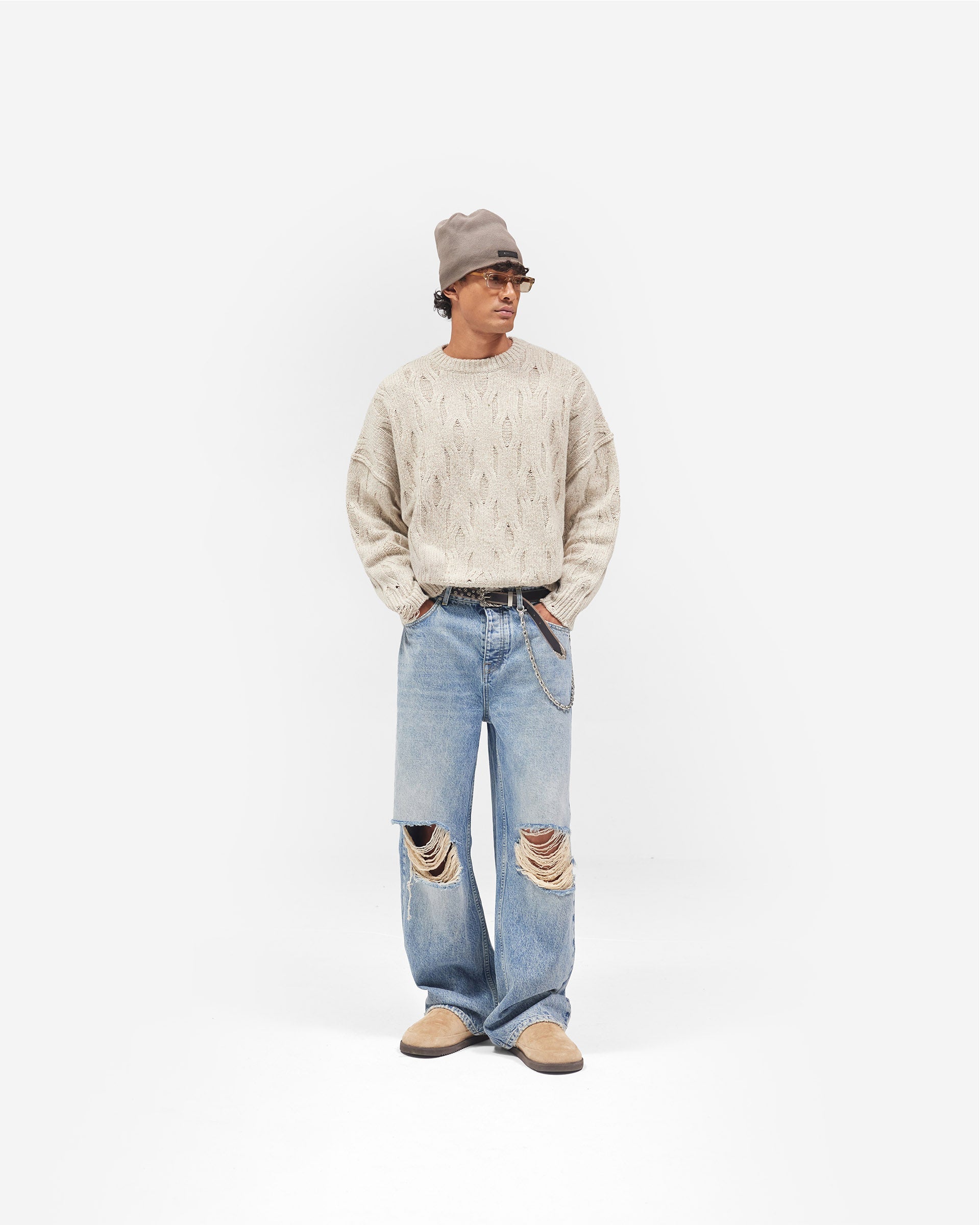 R3 Baggy Jean - Moss Blue