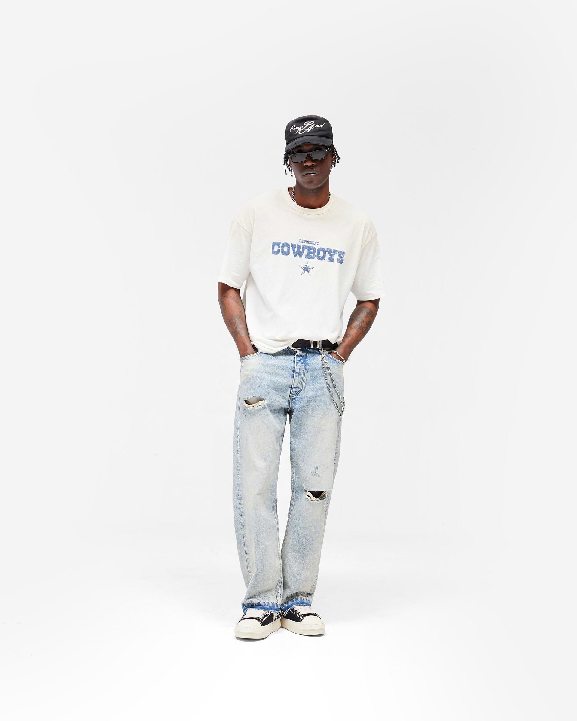 Dallas Cowboys x Represent T-Shirt - Washed Ecru