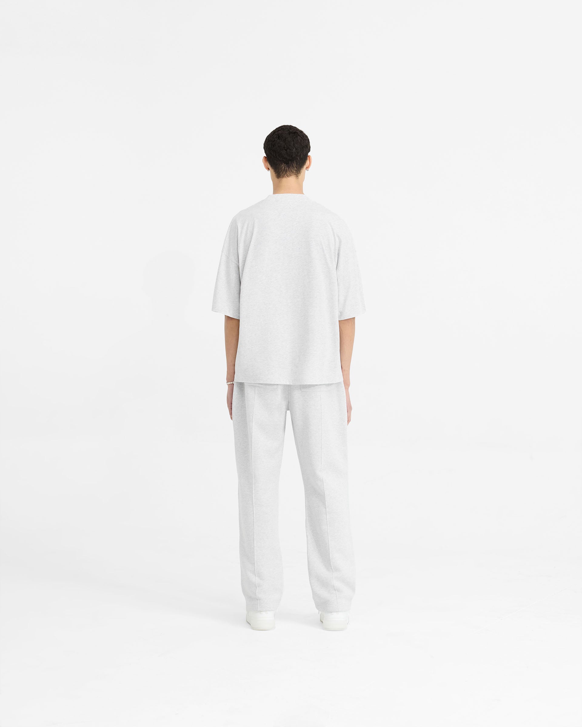 Initial Straight Leg Sweatpants - Ice Grey Marl