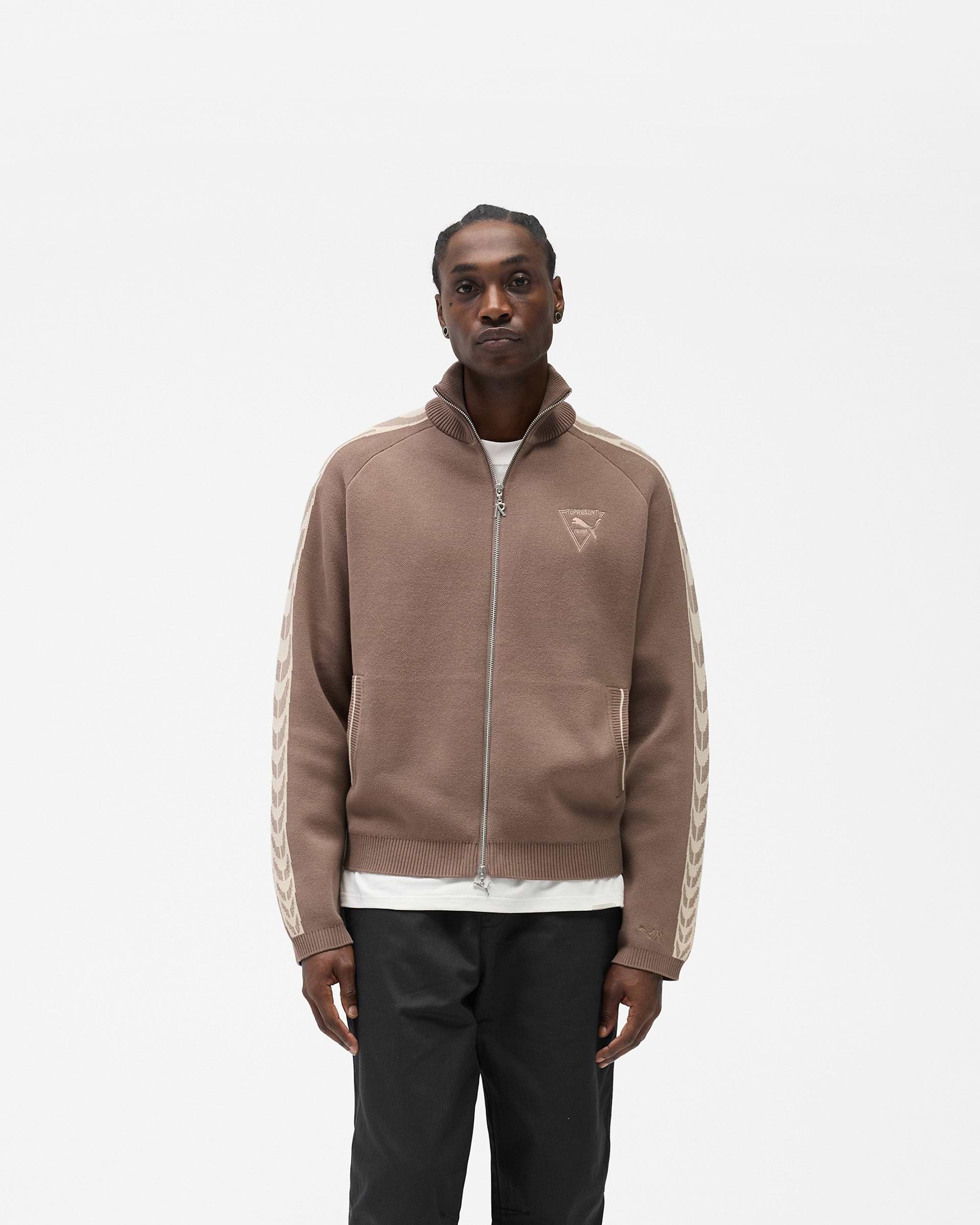 Represent X Puma T7 Knit Jacket - Pine Bark