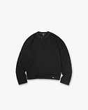 Initial Henley Waffle Long Sleeve T-Shirt