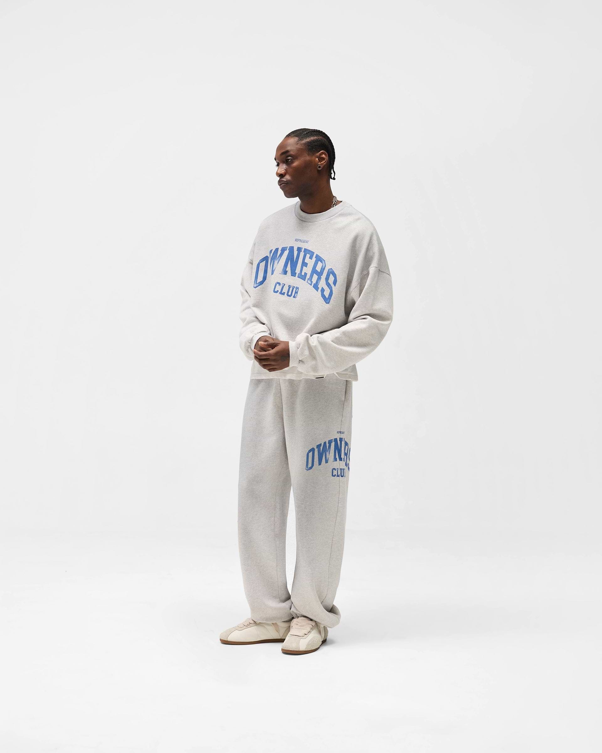 Represent Owners Club Sweater - Sprayed Ice Grey Marl