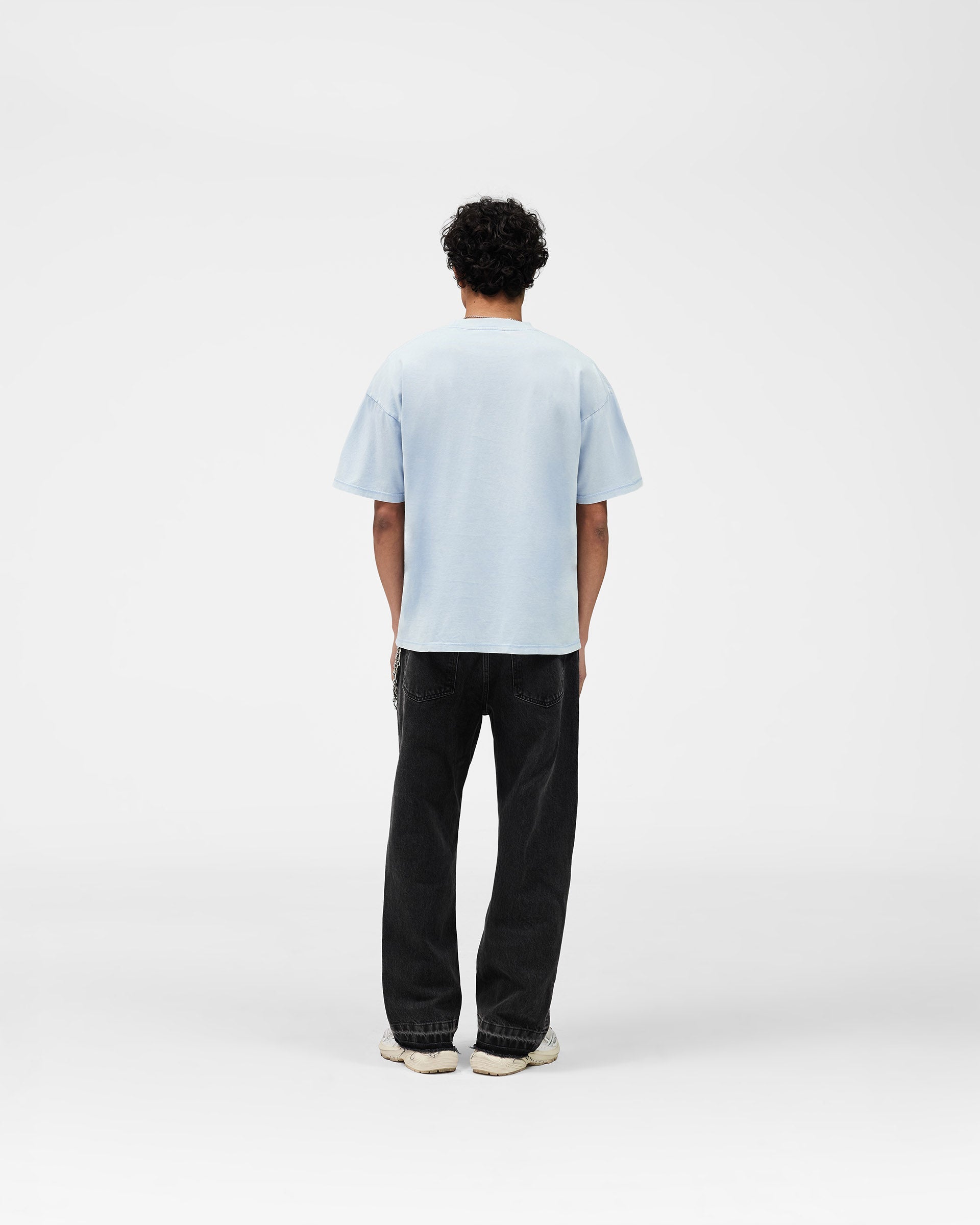 Western Initial T-Shirt - Mountain Blue
