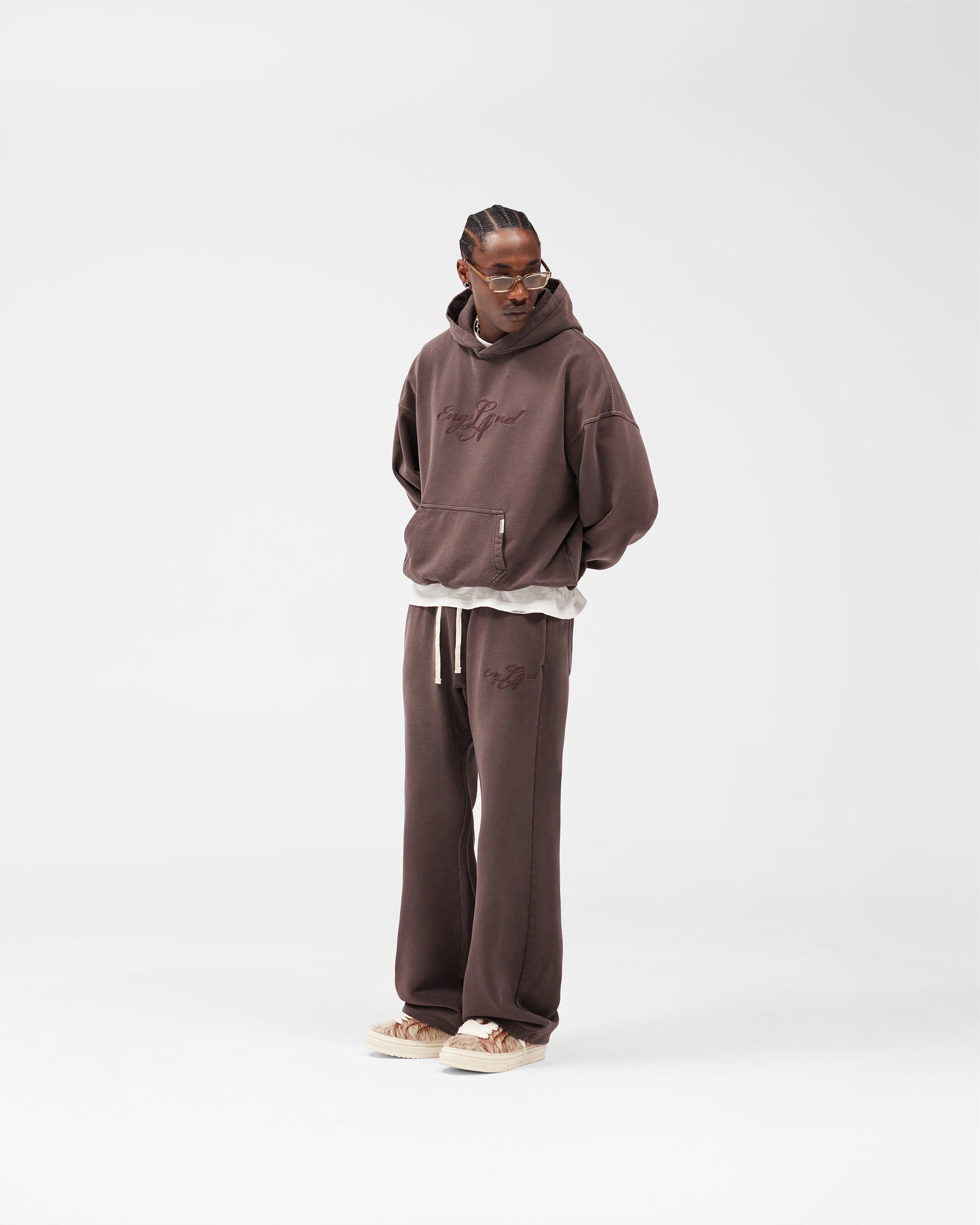 EngLAnd Hoodie - Washed Brown
