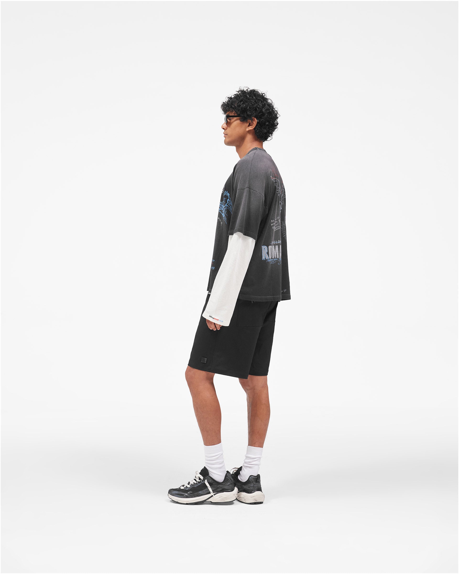 Nylon Cargo Short - Black