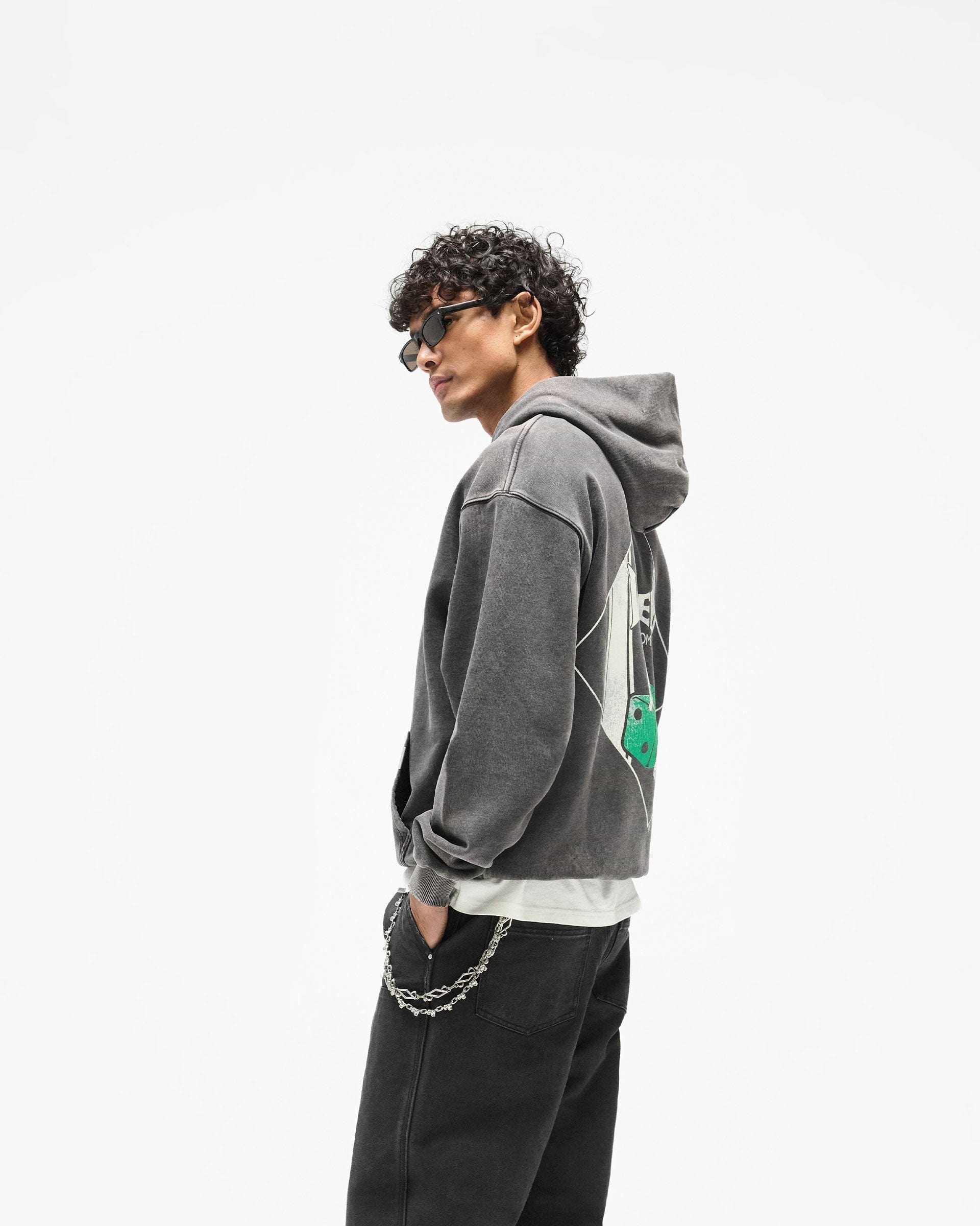 Represent x The Viper Room Dice Hoodie - Vintage Grey