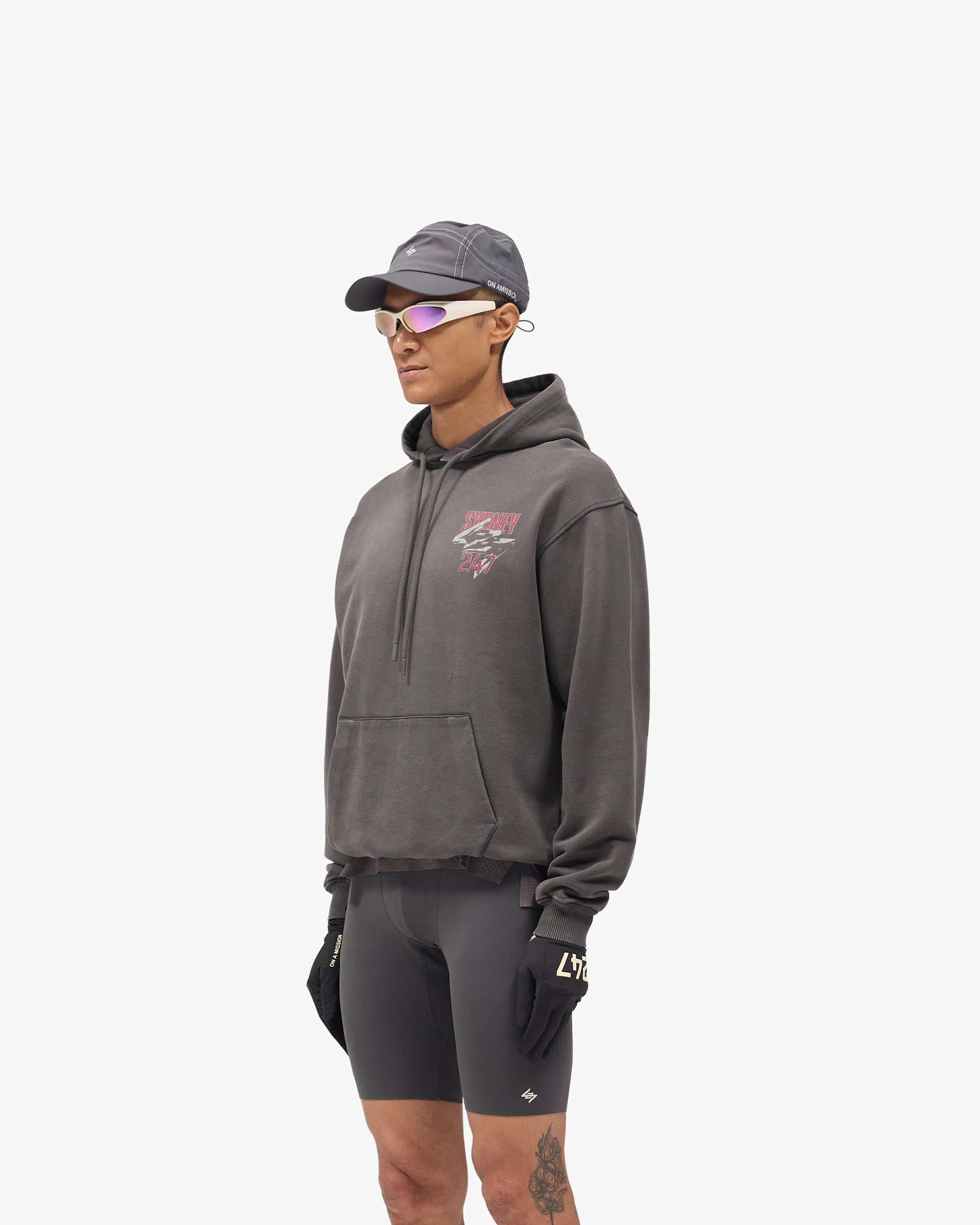 247 Sydney Hoodie - Washed Grey