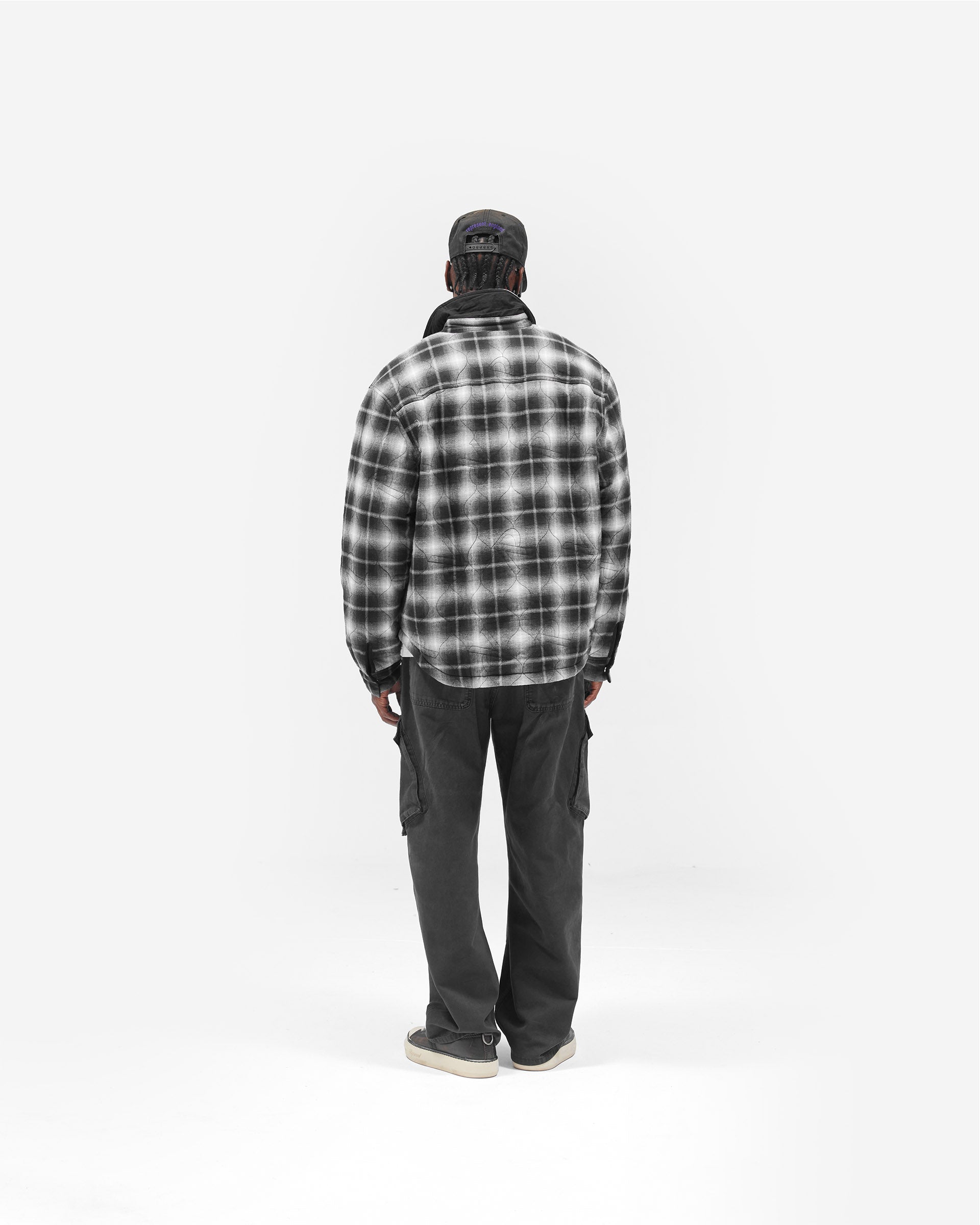 Logo Quilted Shirt - Black