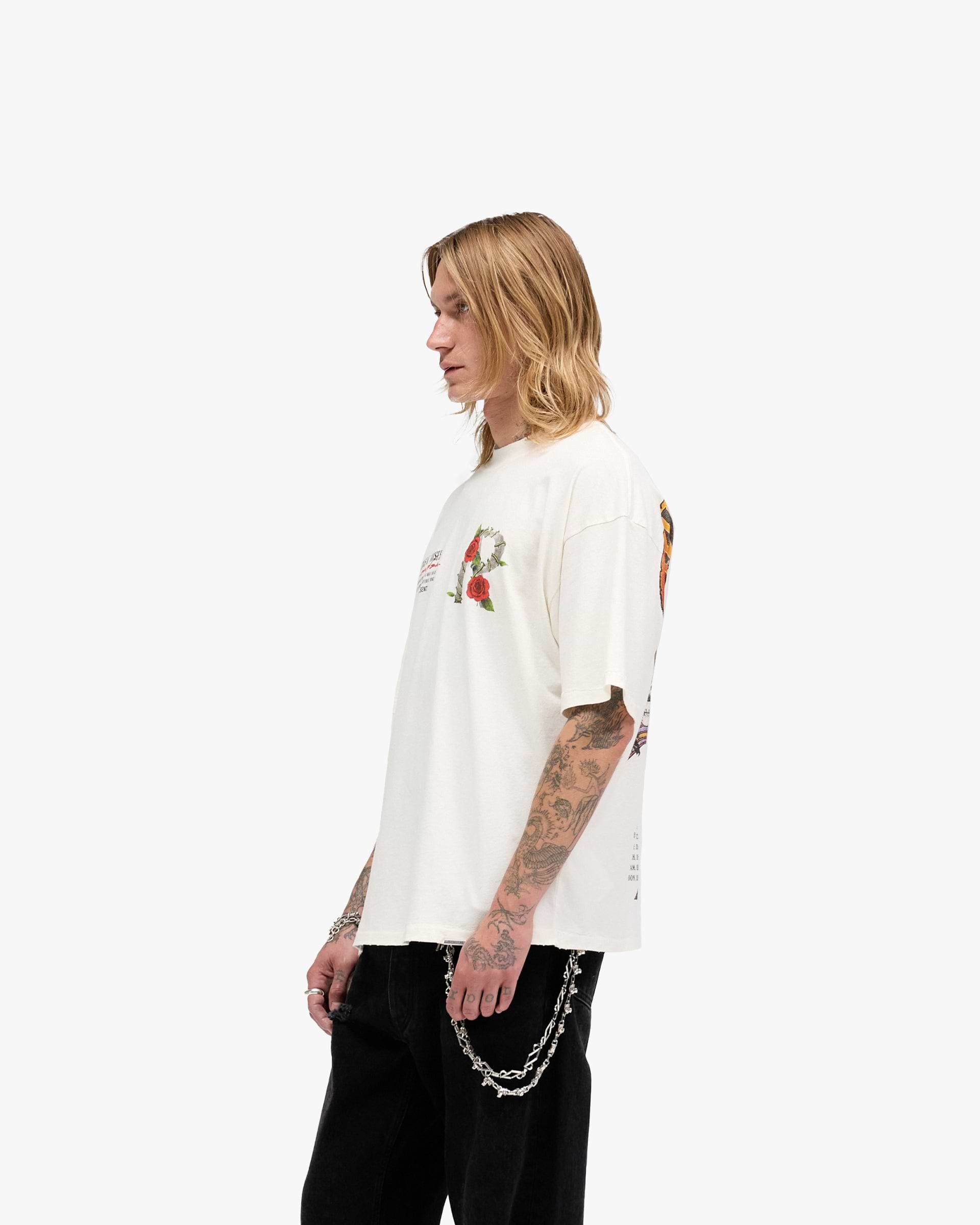 Represent X Guns N' Roses Tour T-Shirt - Flat White
