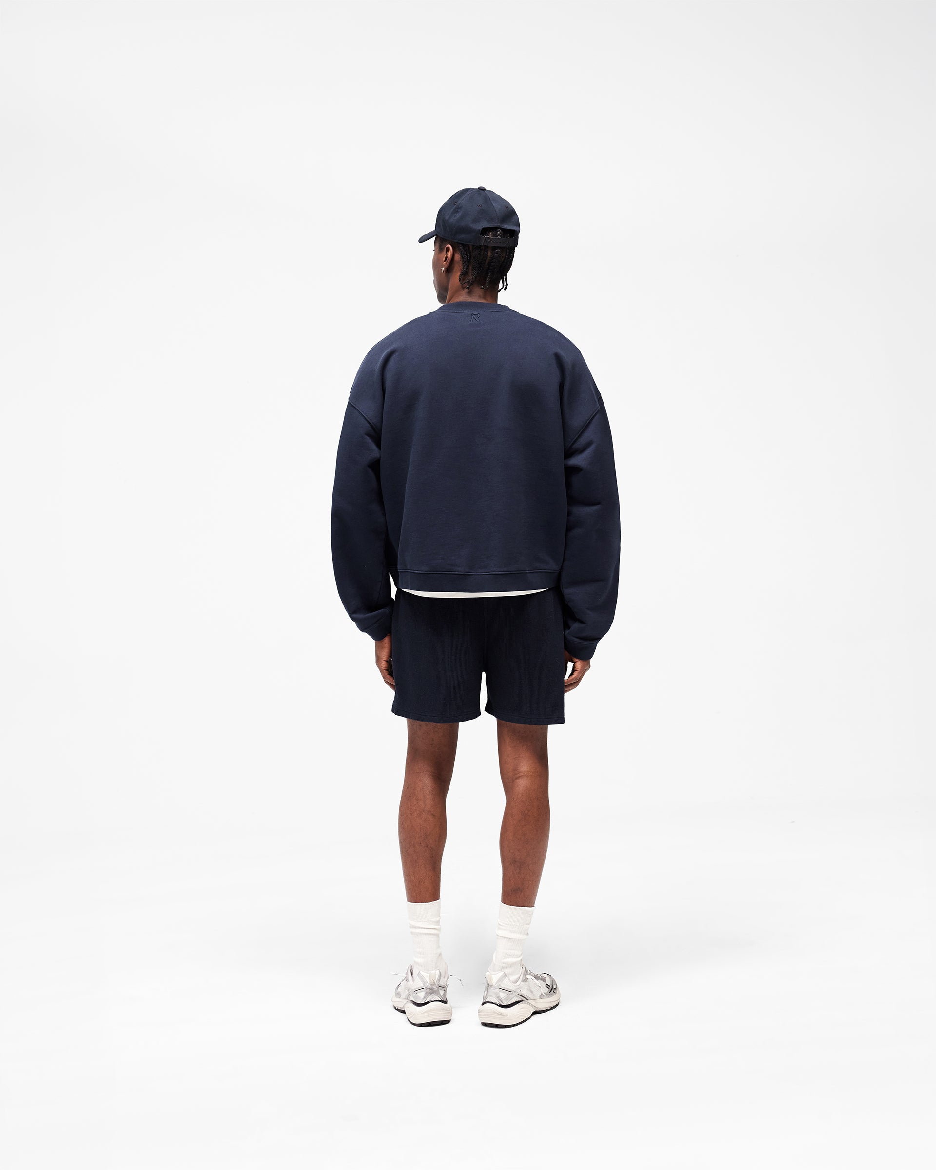 Initial Waffle Shorts - Midnight Navy