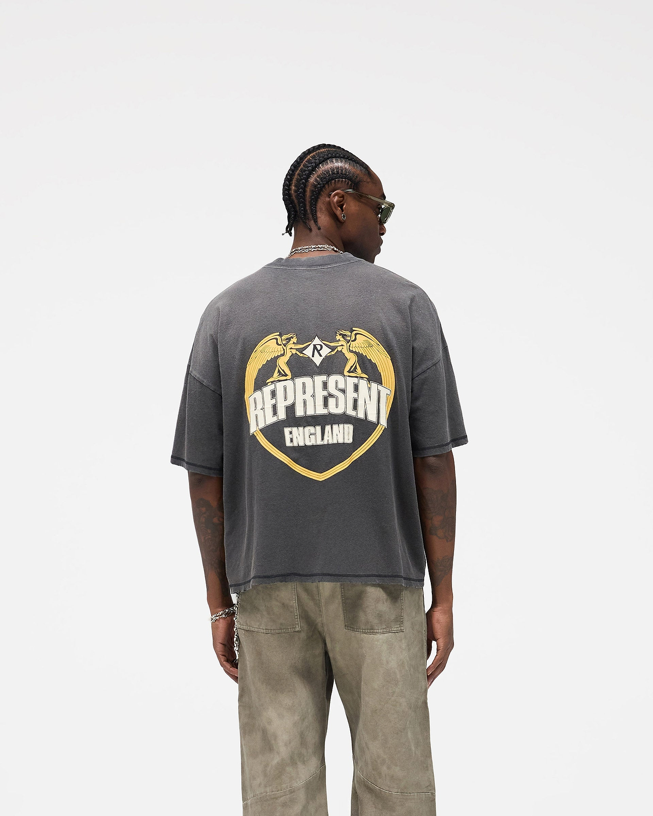 Black Angel Border T-Shirt | Graphic T shirts | REPRESENT