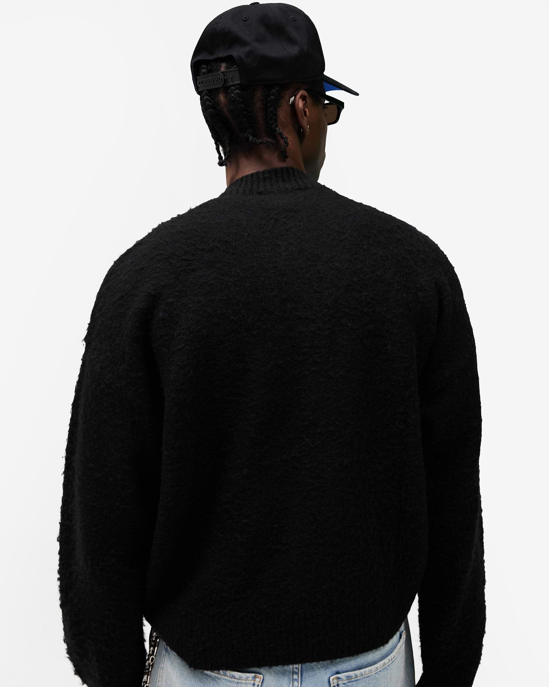 Knitted Bomber Jacket - Jet Black
