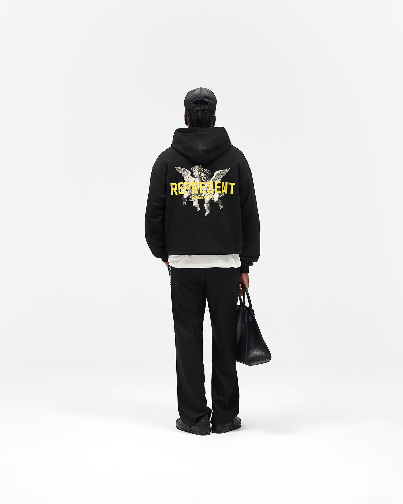 Legacy Cherubs Hoodie Black | Mens Hoodies | REPRESENT