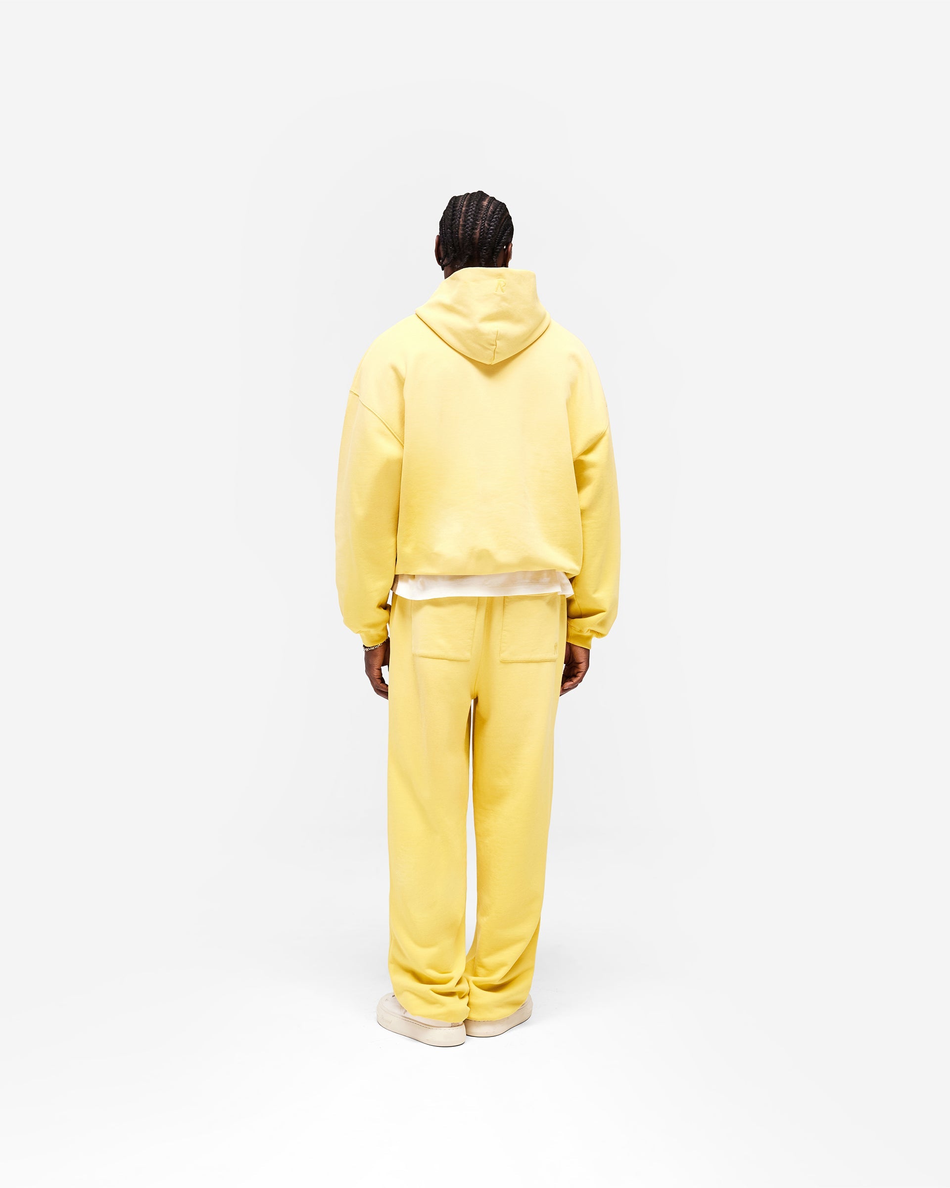 Initial Oversized Hoodie - Canary Yellow