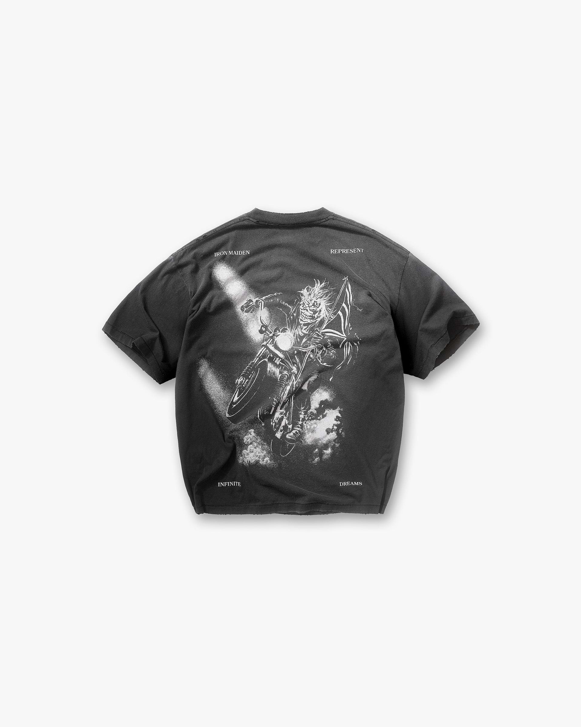 Represent X Iron Maiden Infinite Dreams T-Shirt - Aged Black