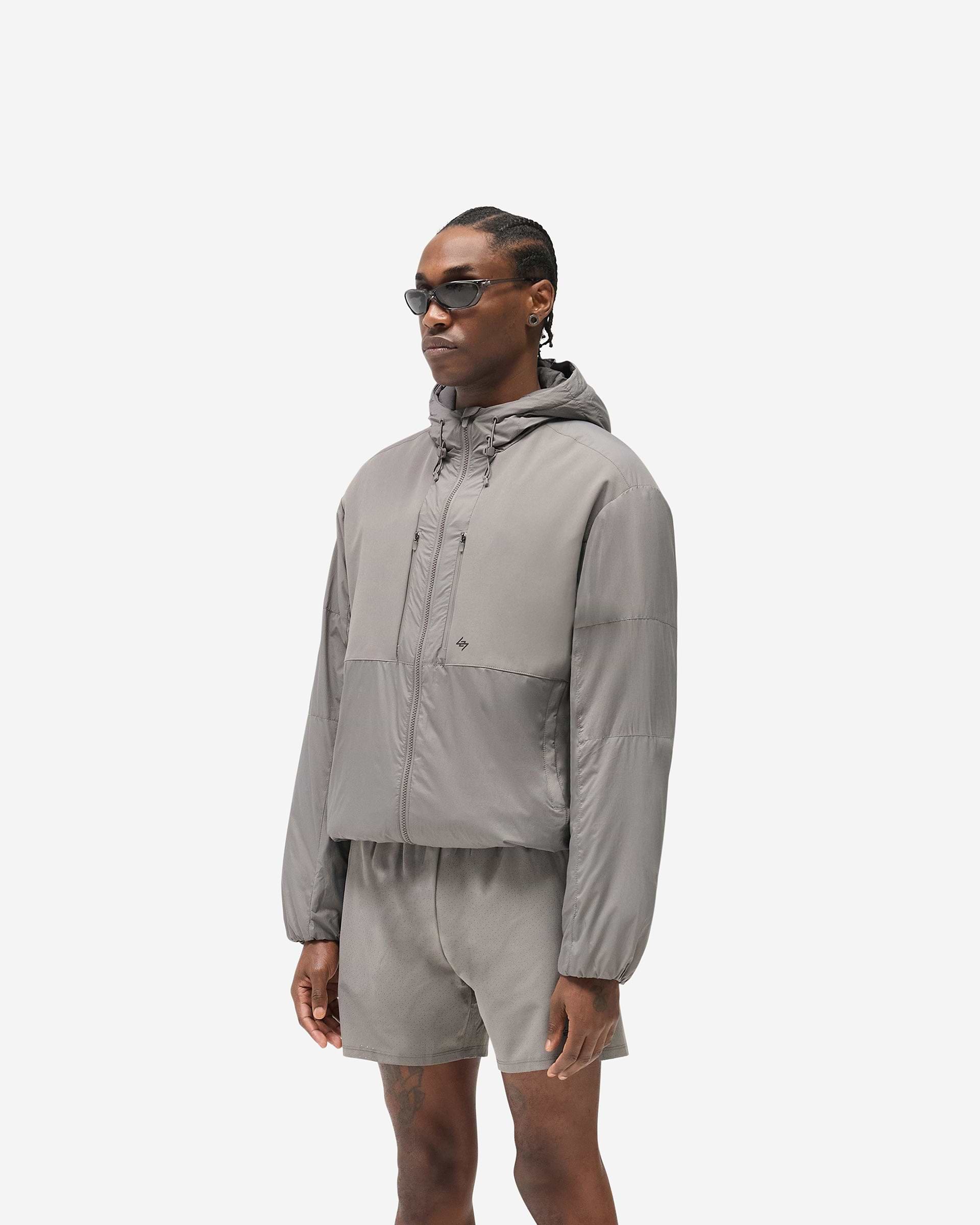247 Panelled Insulated Jacket - Steel