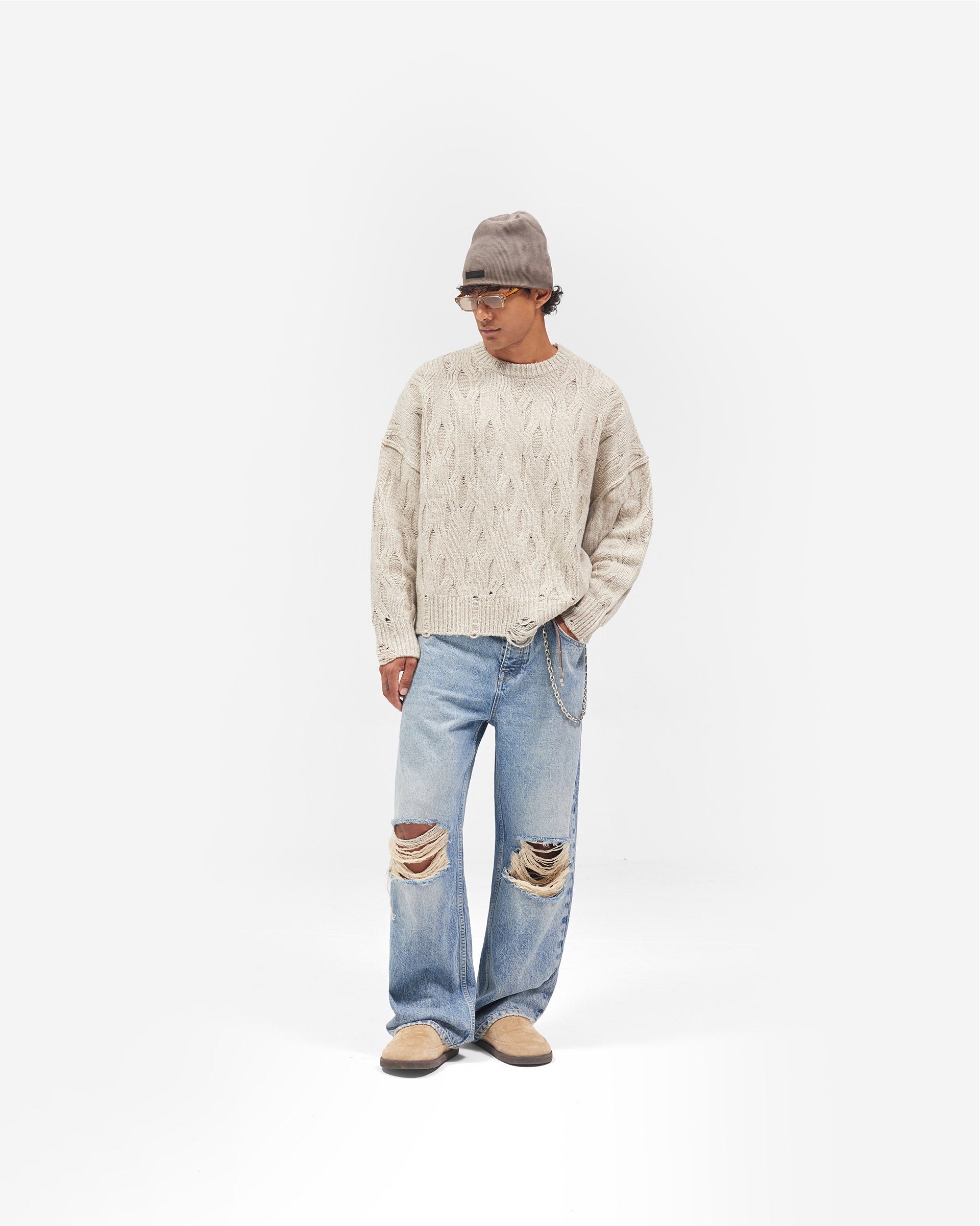 R3 Baggy Jean - Moss Blue