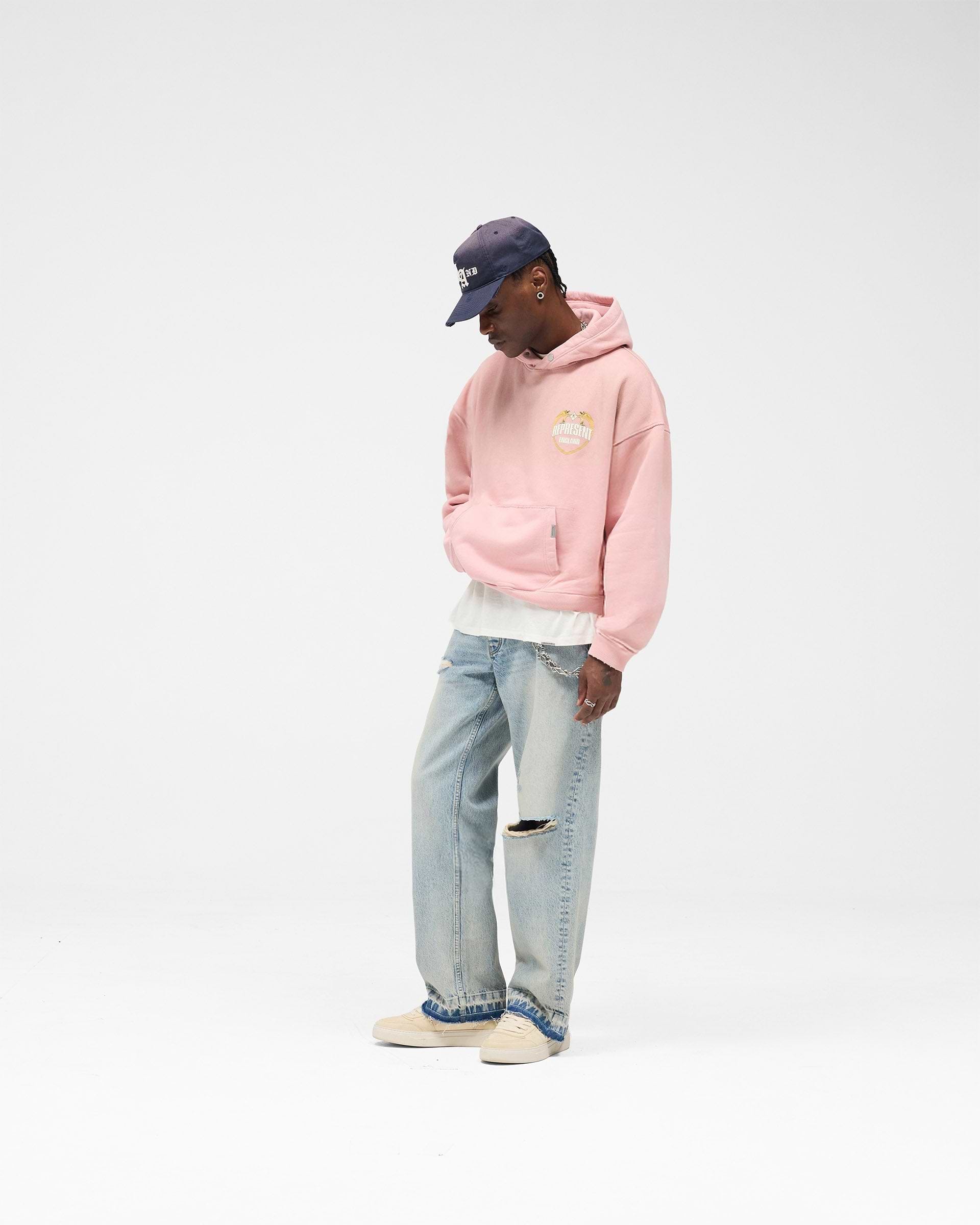 Represent Angel Border Hoodie - Quartz