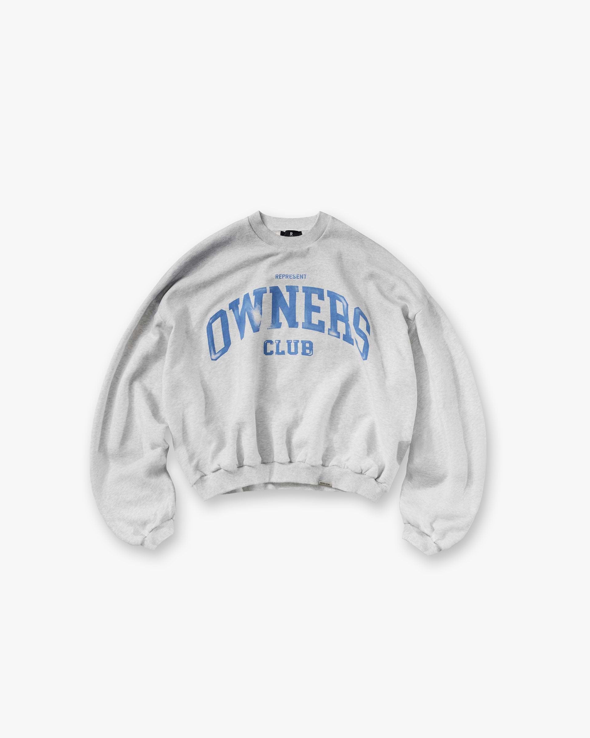 Represent Owners Club Sweater - Sprayed Ice Grey Marl