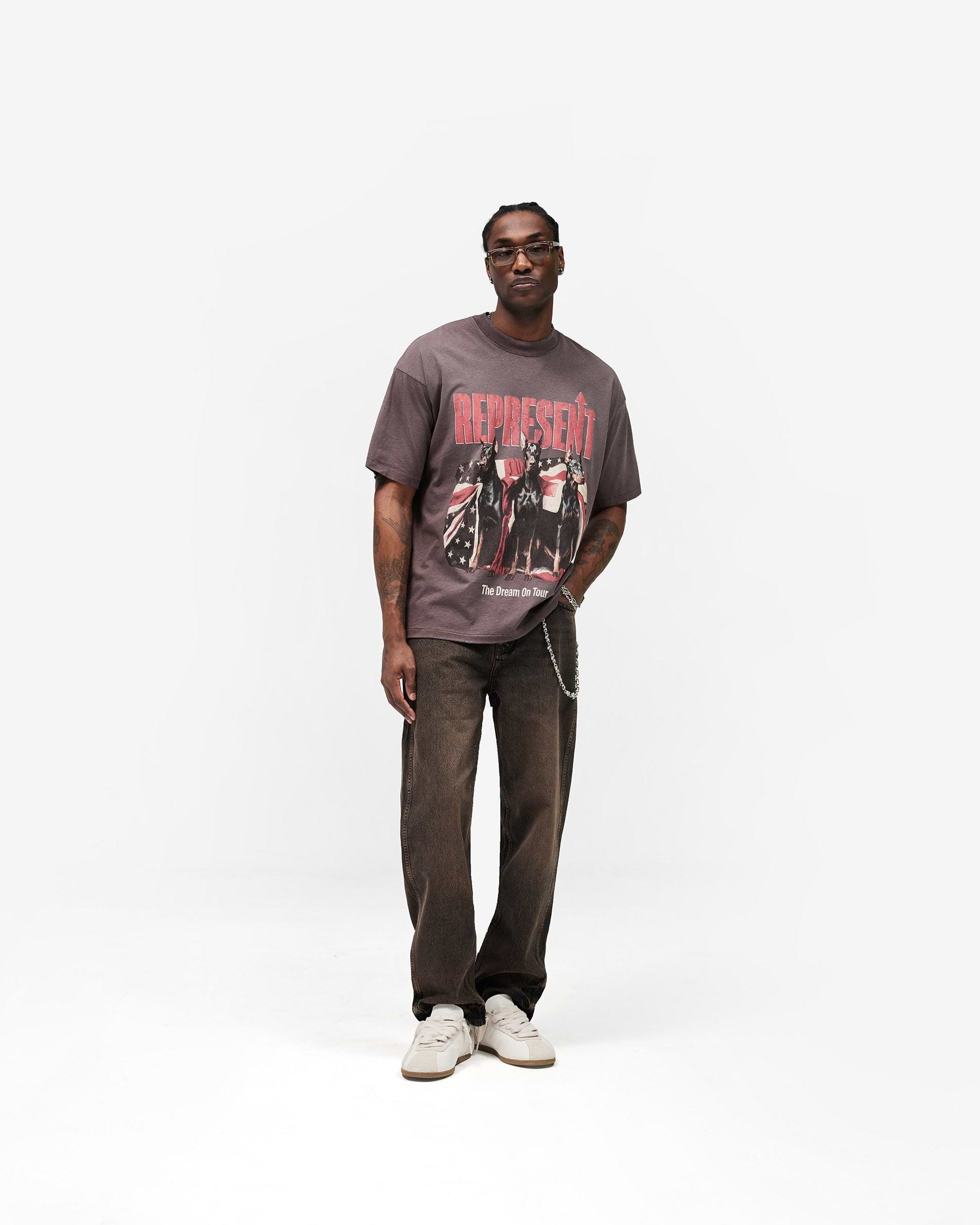 R2 Straight Leg Denim - Bark