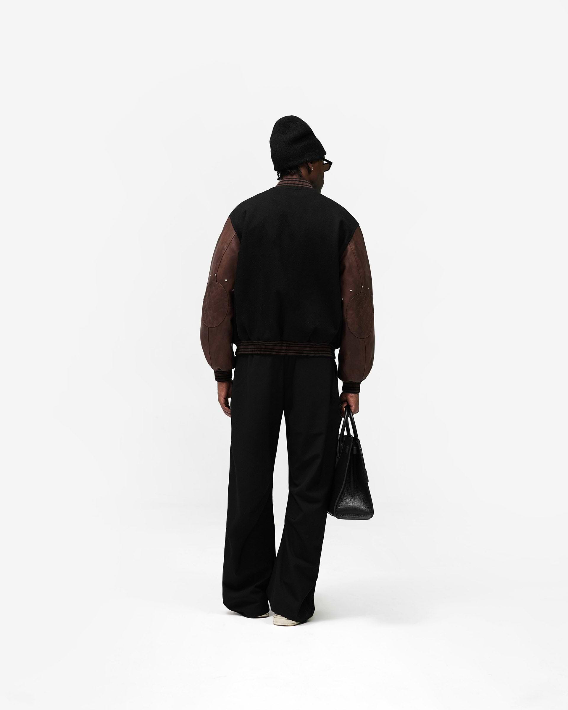 Varsity Bomber - Jet Black