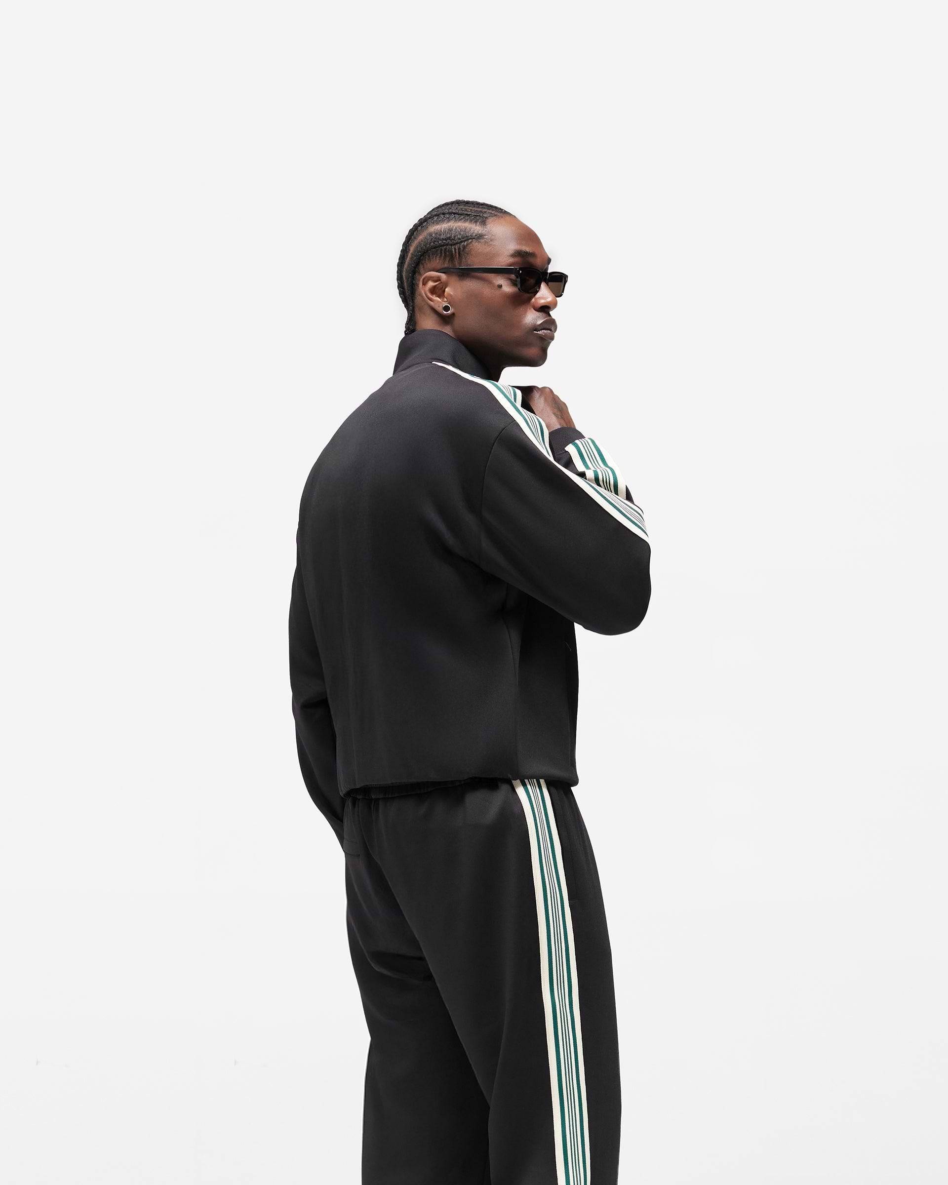 Taped Track Jacket - Jet Black