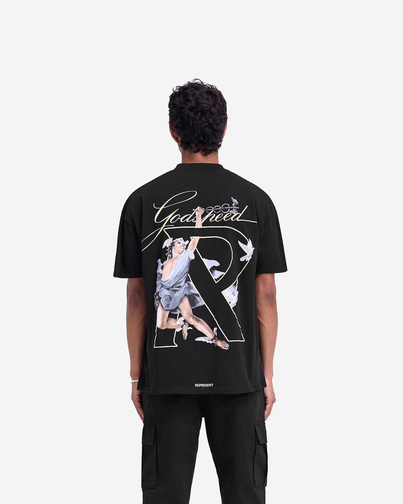 Jet Black Hermes T-Shirt | Graphic T shirts | REPRESENT