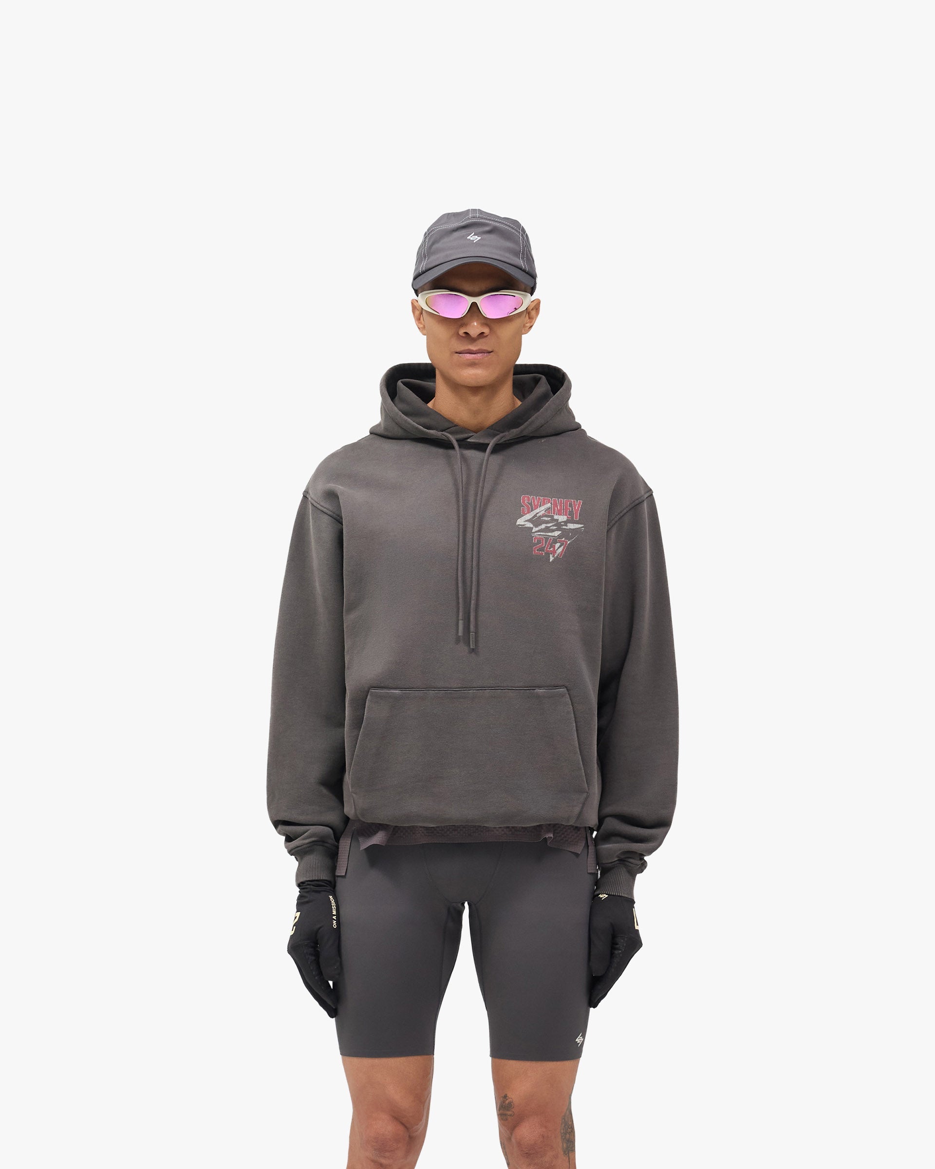 247 Sydney Hoodie - Washed Grey
