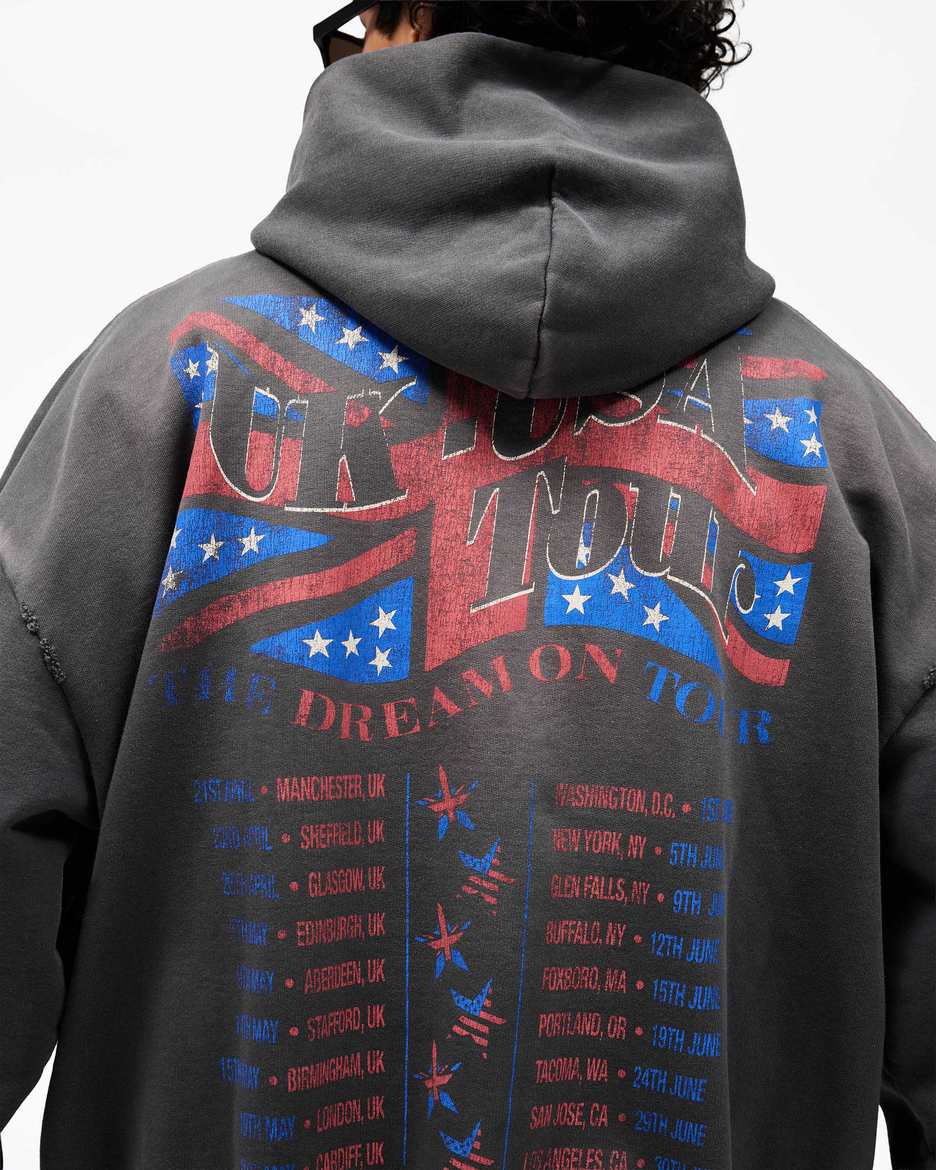 Dream On Tour Hoodie - Sun Fade Grey