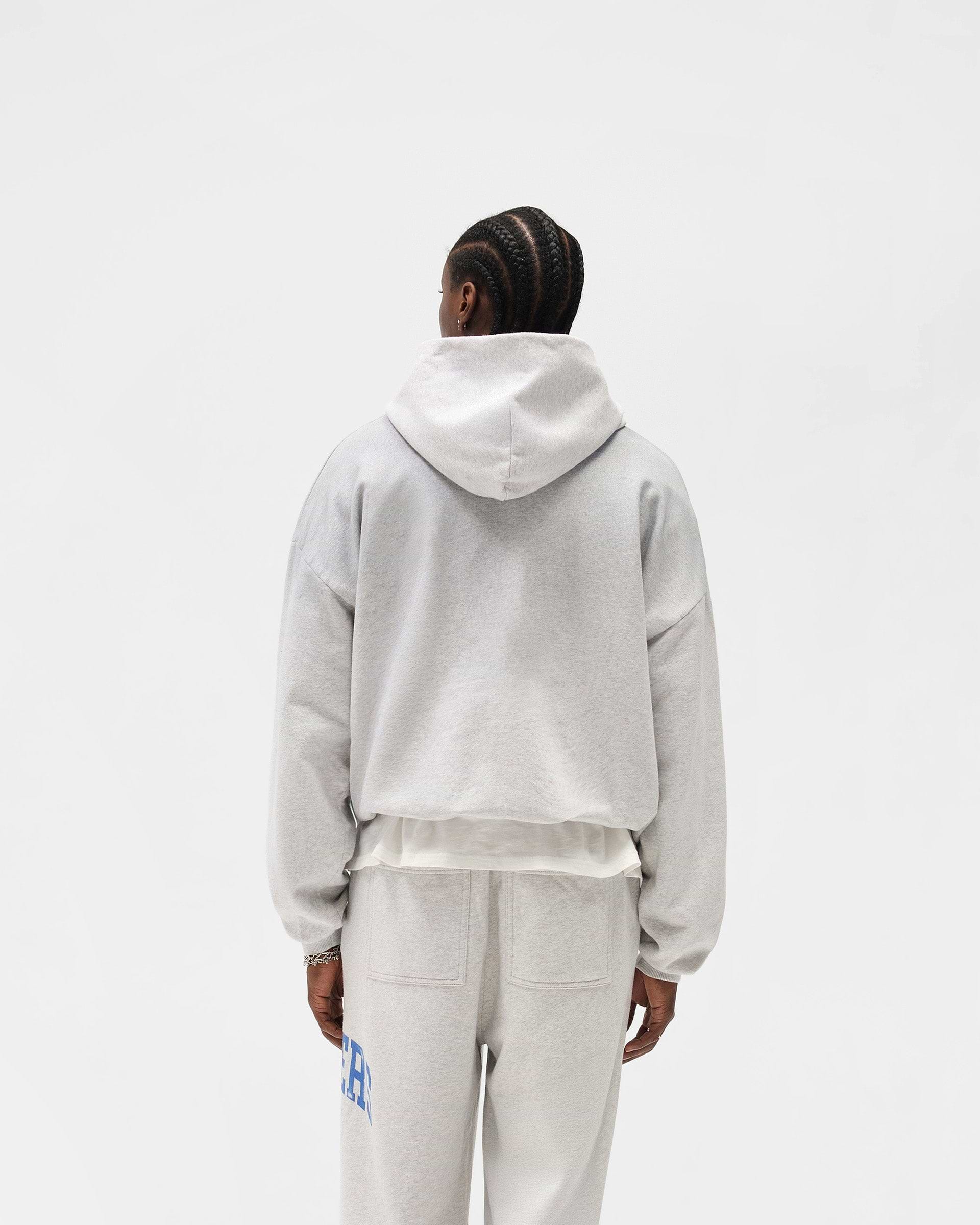 Represent Owners Club Zip Through Hoodie - Sprayed Ice Grey Marl