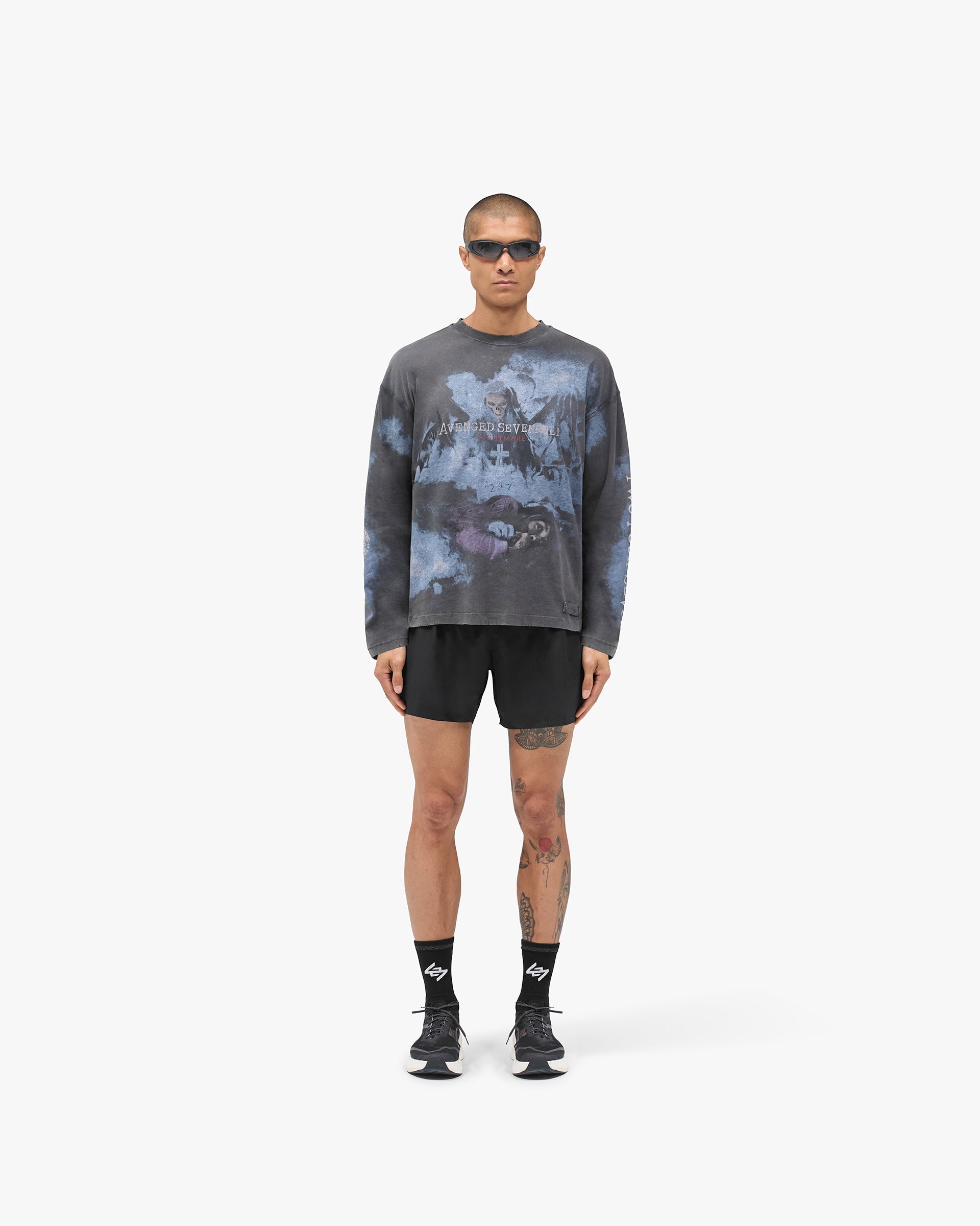 247 x Avenged Sevenfold Nightmare Long Sleeve T-Shirt - Aged Black