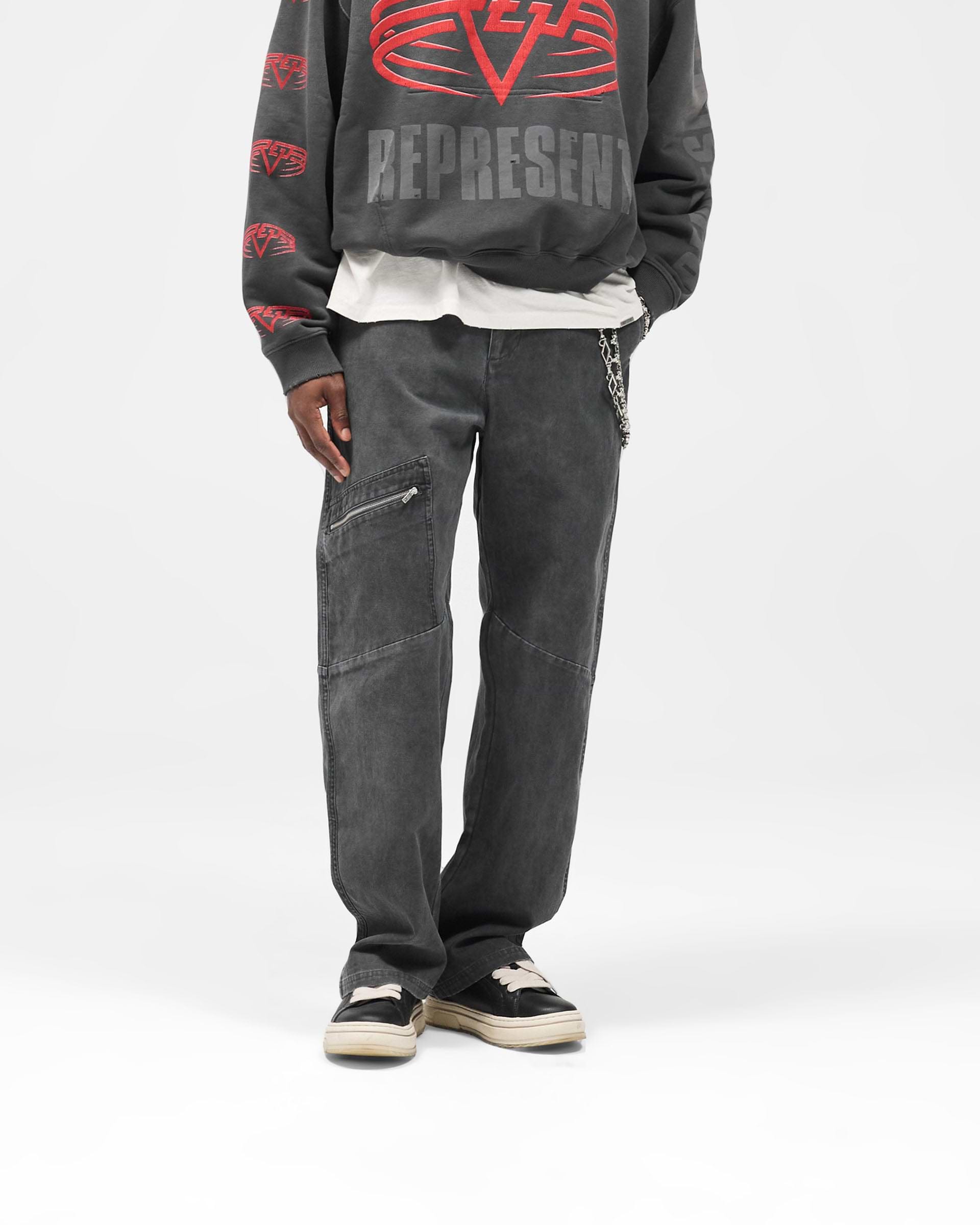 Cotton Workwear Pant - Washed Black