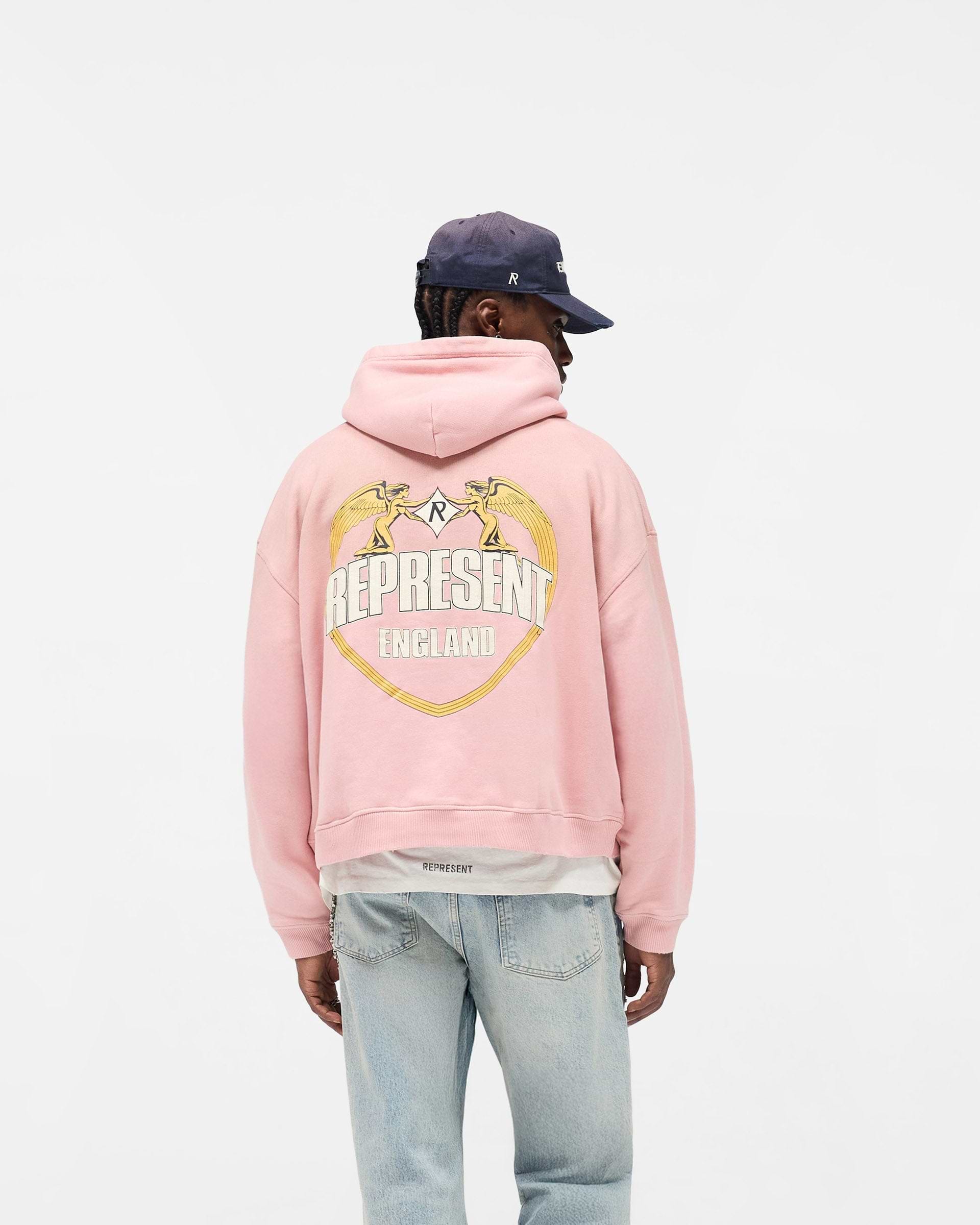 Represent Angel Border Hoodie - Quartz