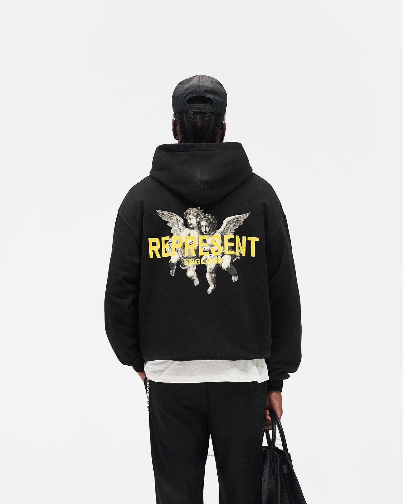 Legacy Cherubs Hoodie Black | Mens Hoodies | REPRESENT