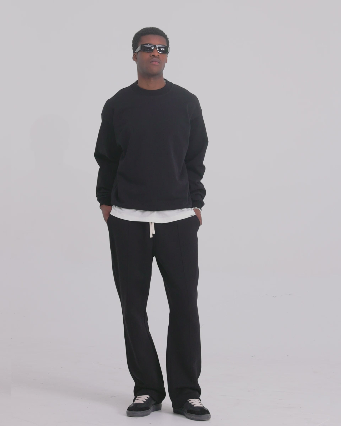 Black Initial Oversized Sweater | Mens Sweaters | REPRESENT