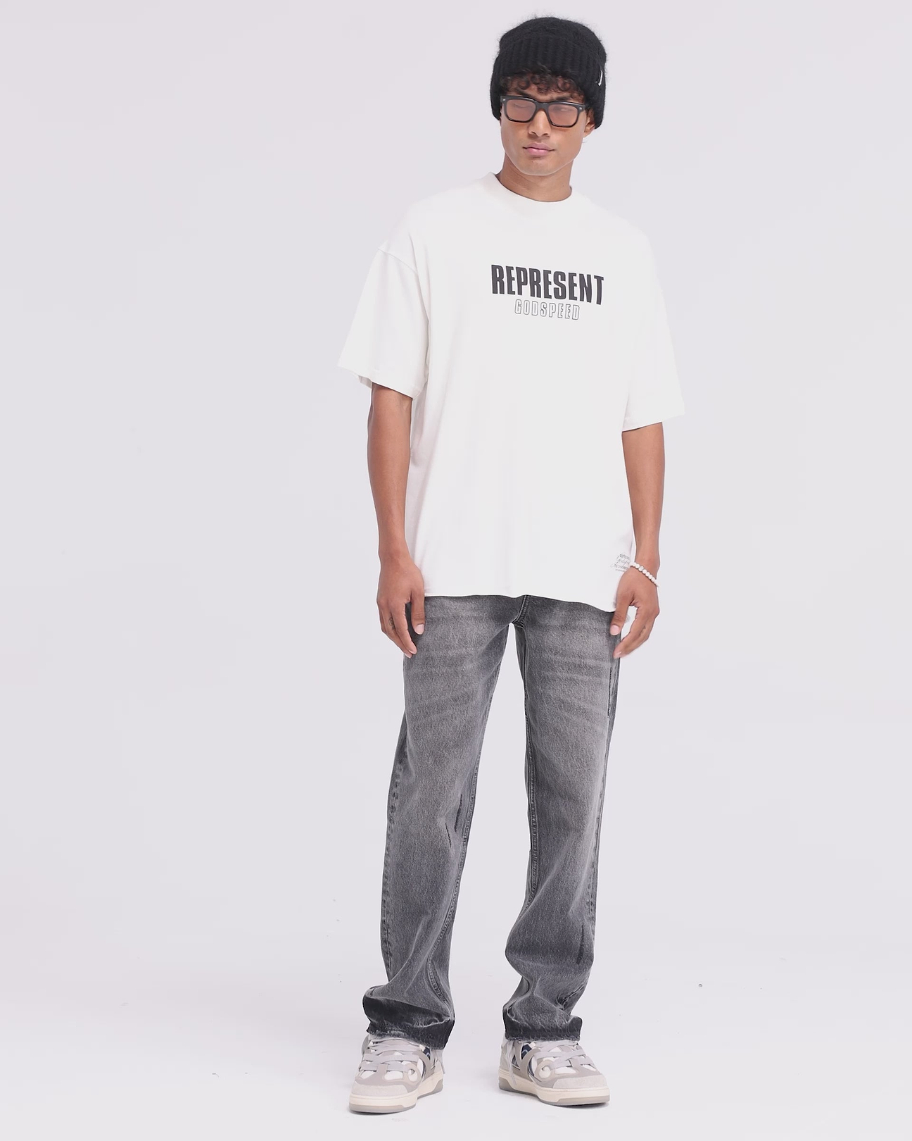 d*7様 LGB 半袖Tシャツ GOD SPEED ホワイト Flat White Godspeed T-Shirt | Graphic T shirts | REPRESENT